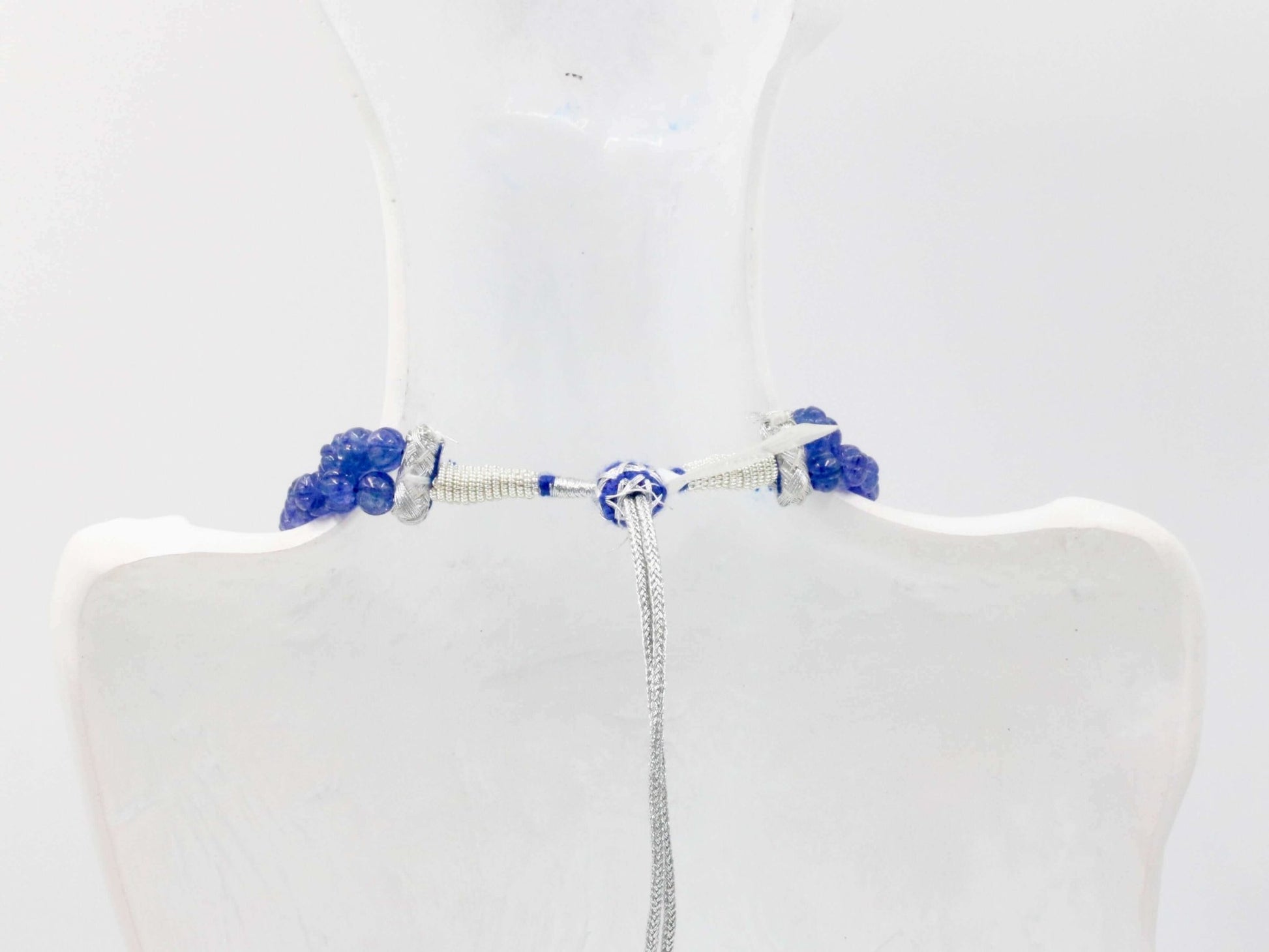 Tanzanite Quartz Beaded Necklace - Taj Mahal Gems