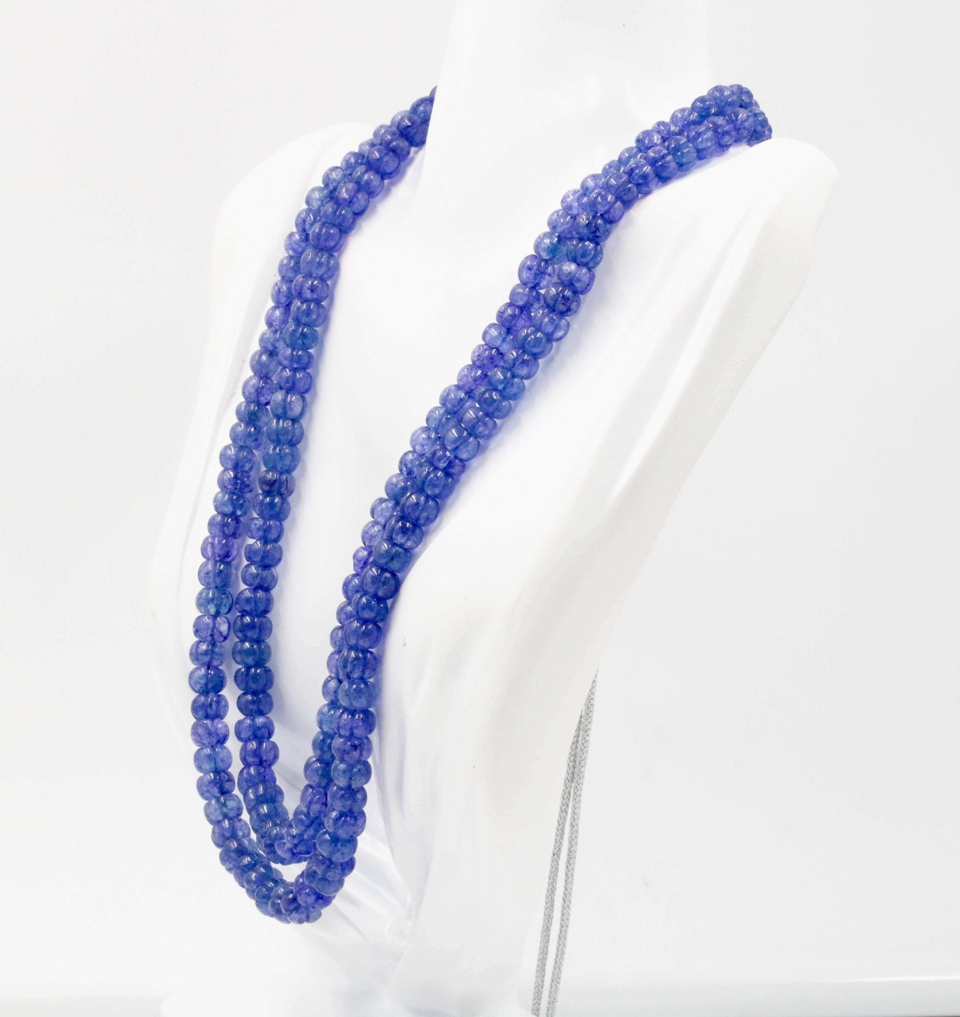 Tanzanite Quartz Beaded Necklace - Taj Mahal Gems