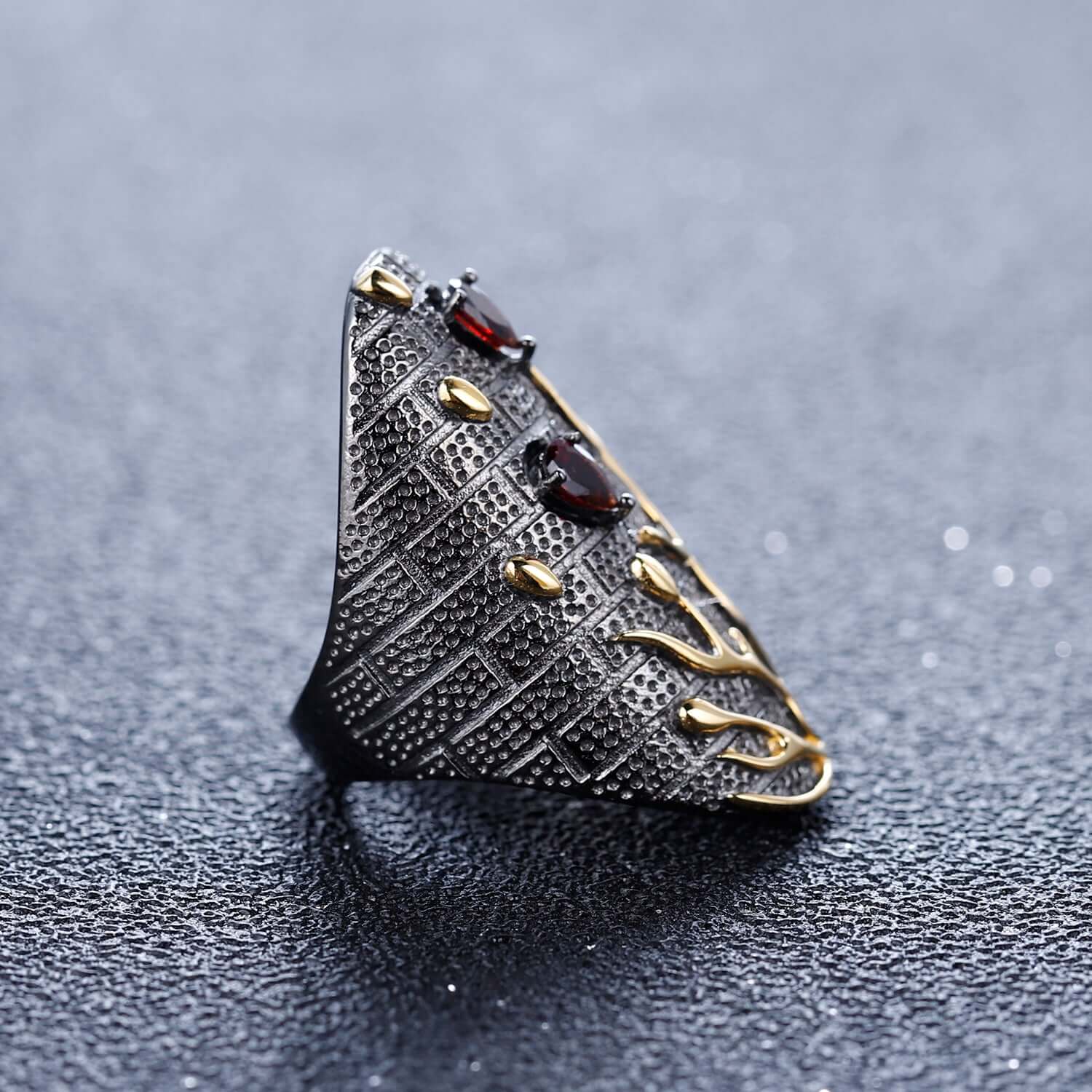 Vintage 925 Sterling Silver Statement Ring - Taj Mahal Gems