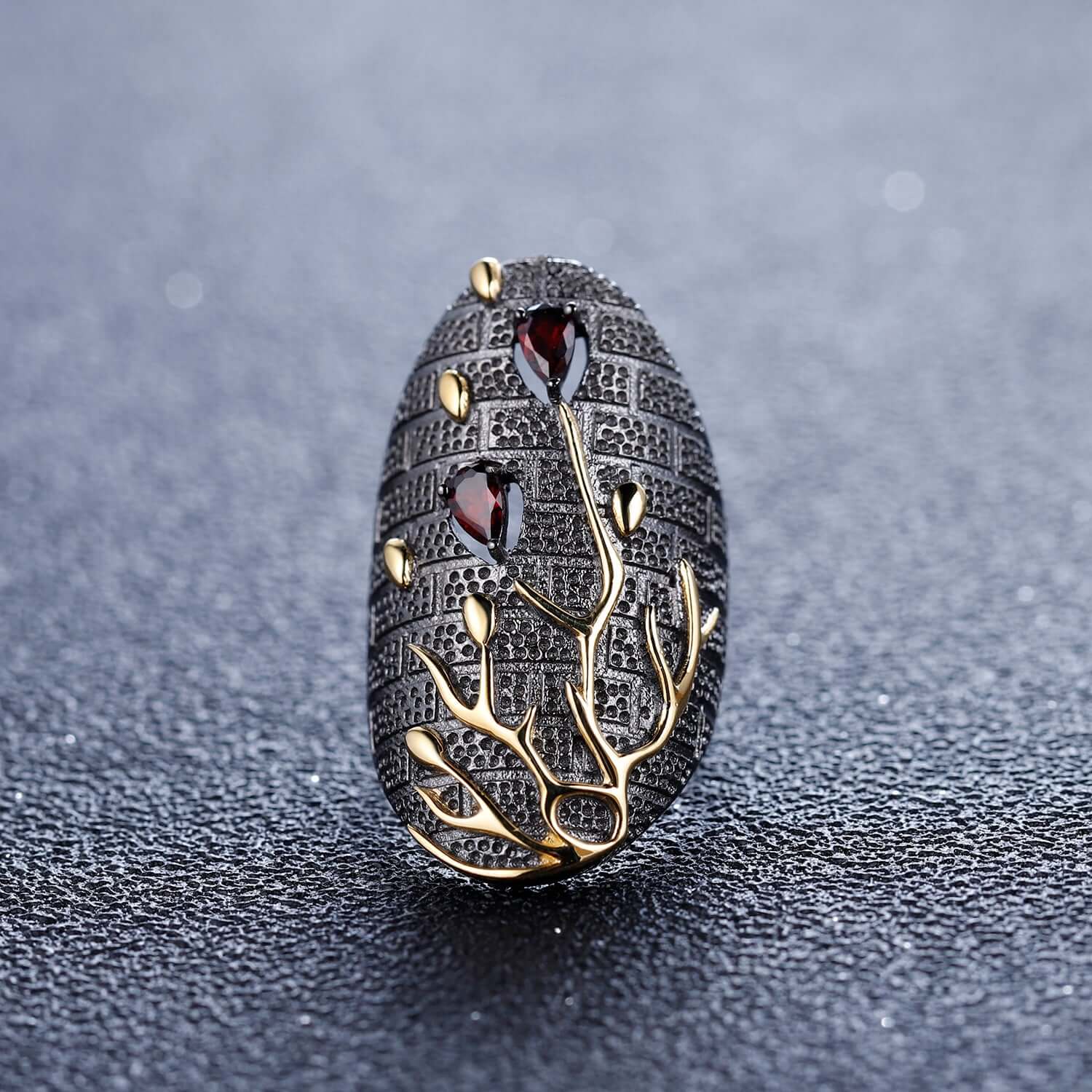 Vintage 925 Sterling Silver Statement Ring - Taj Mahal Gems