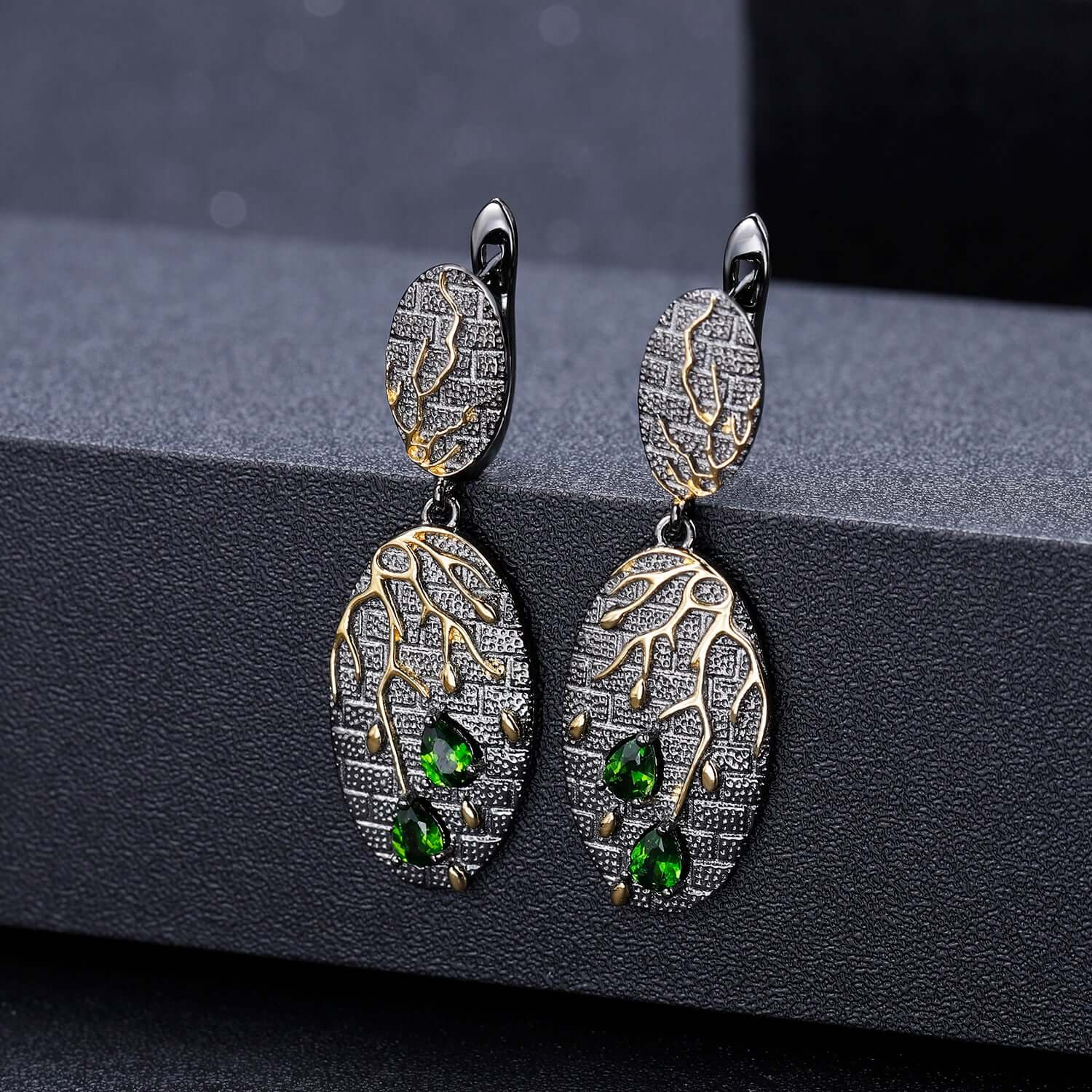 Vintage Drop Earrings - Taj Mahal Gems