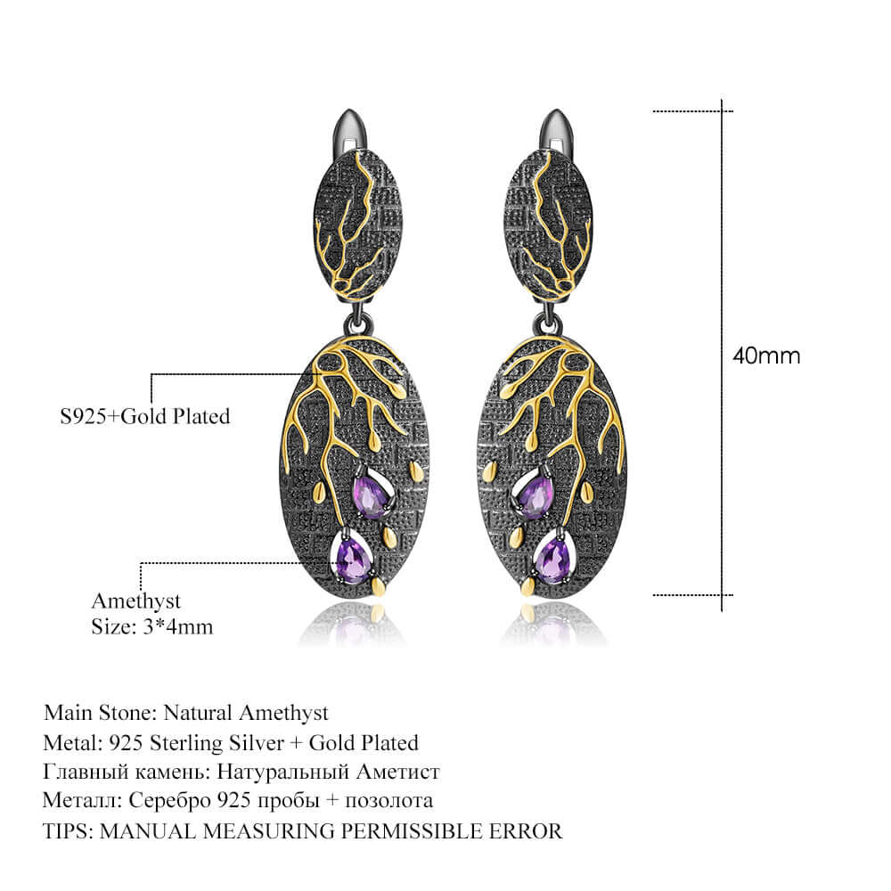 Vintage Drop Earrings - Taj Mahal Gems