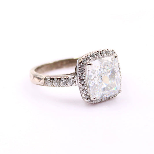 White Cubic Zircon Ring - Taj Mahal Gems