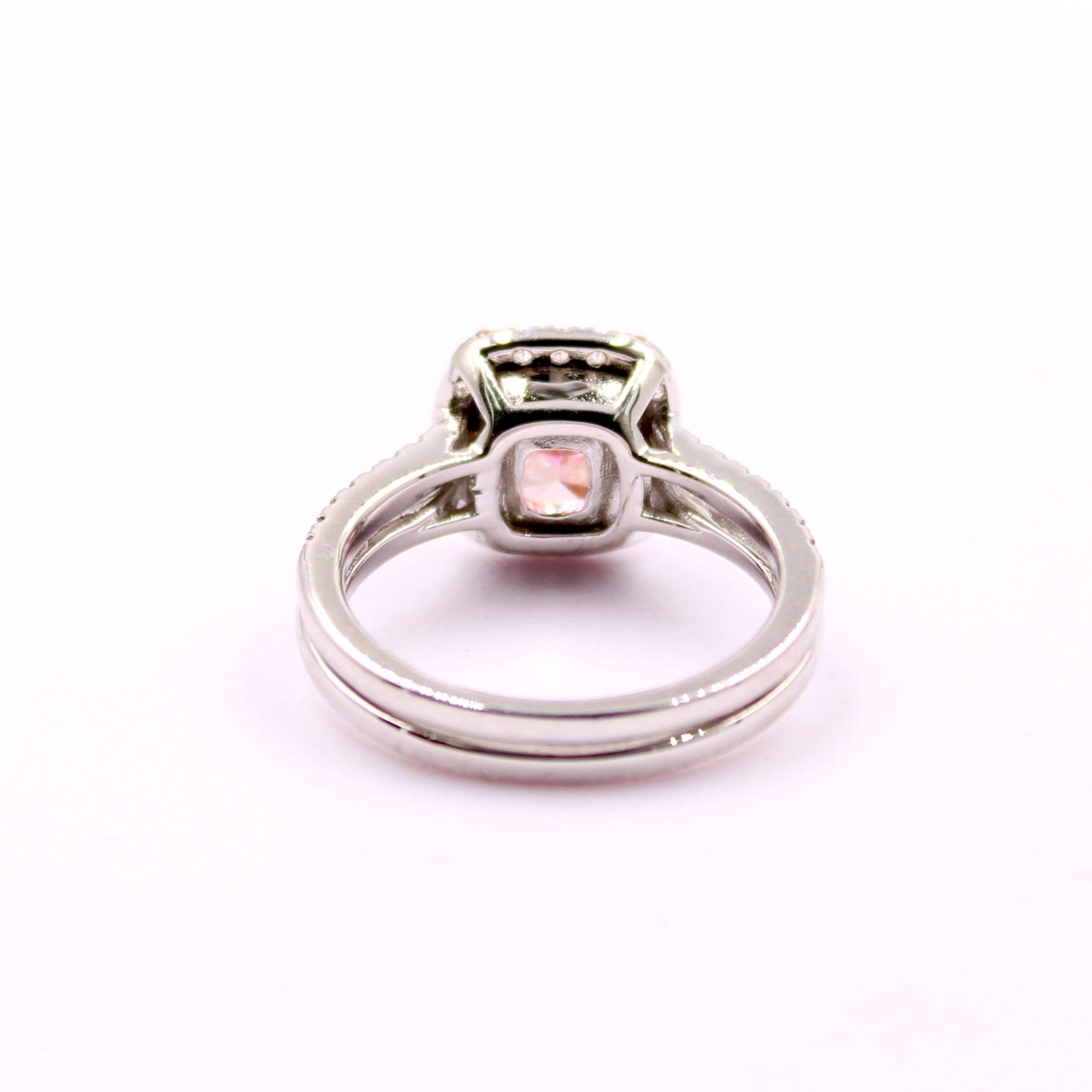 Yellow and Pink Cubic Zircon Ring - Taj Mahal Gems