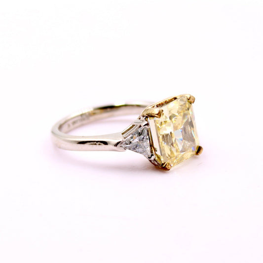 Yellow and Pink Cubic Zircon Ring - Taj Mahal Gems