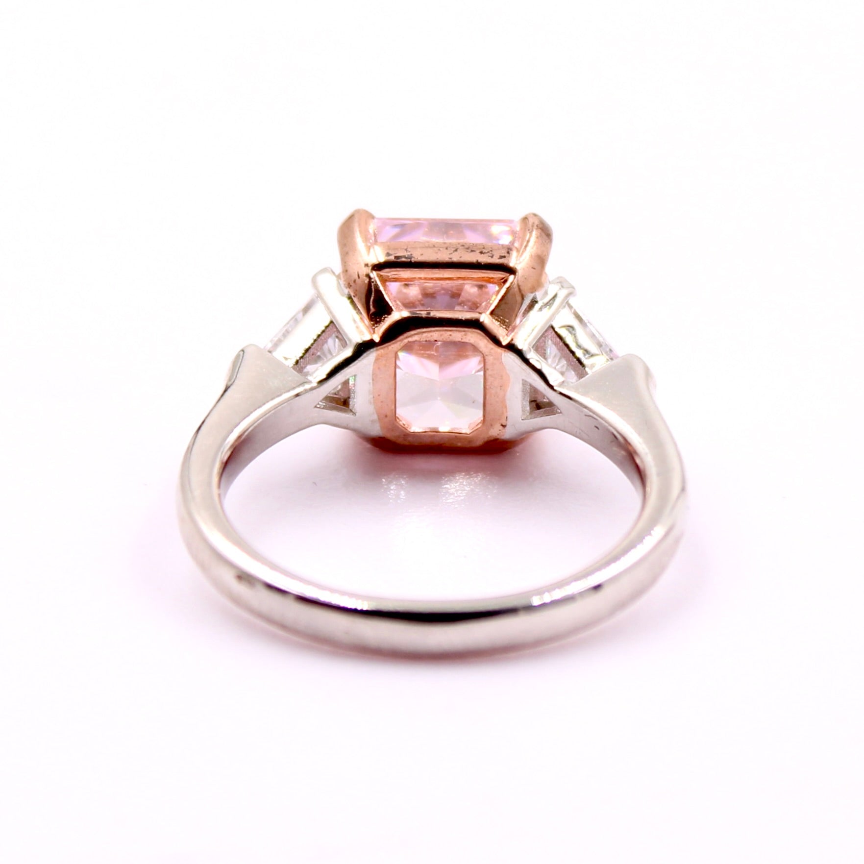 Yellow and Pink Cubic Zircon Ring - Taj Mahal Gems