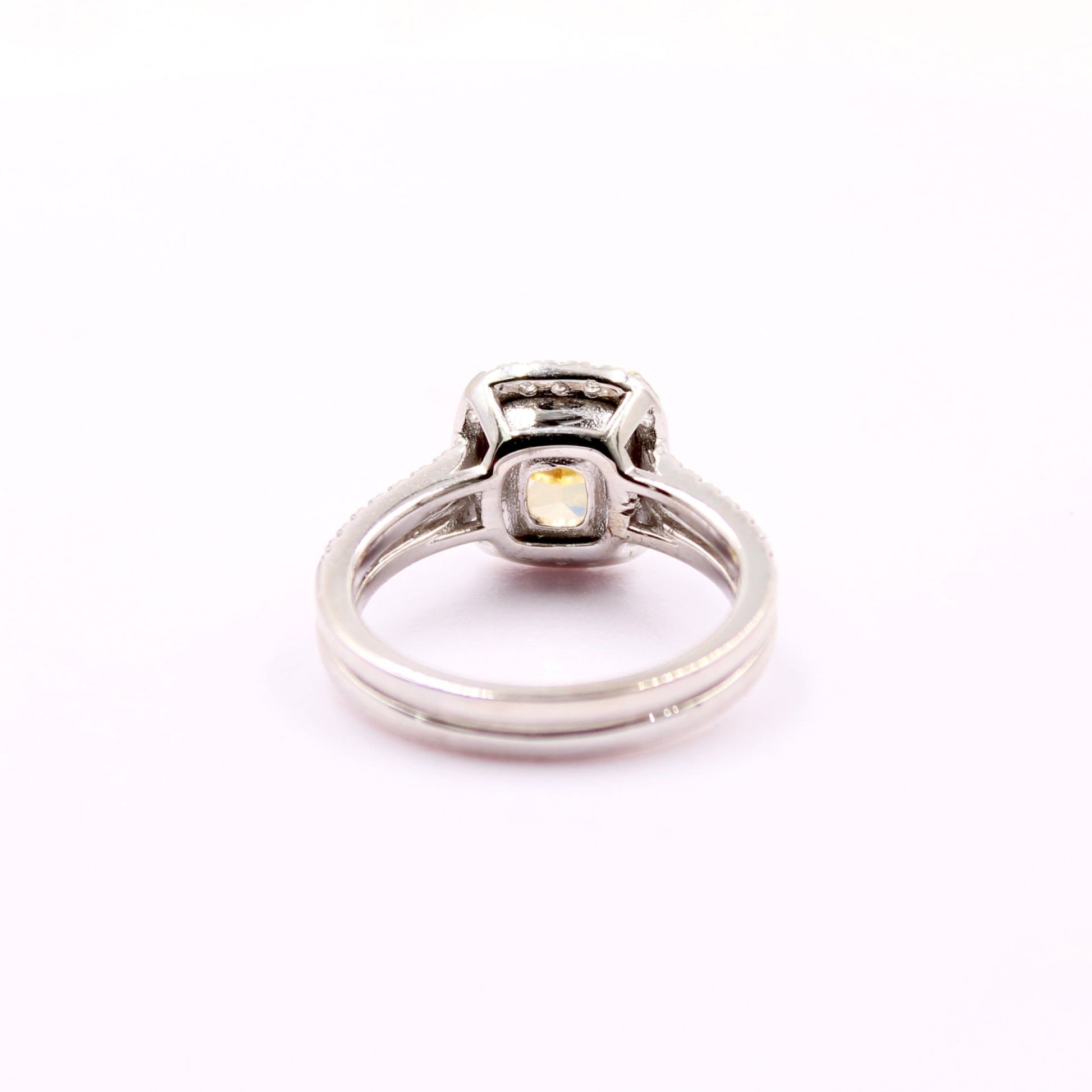 Yellow and Pink Cubic Zircon Ring - Taj Mahal Gems
