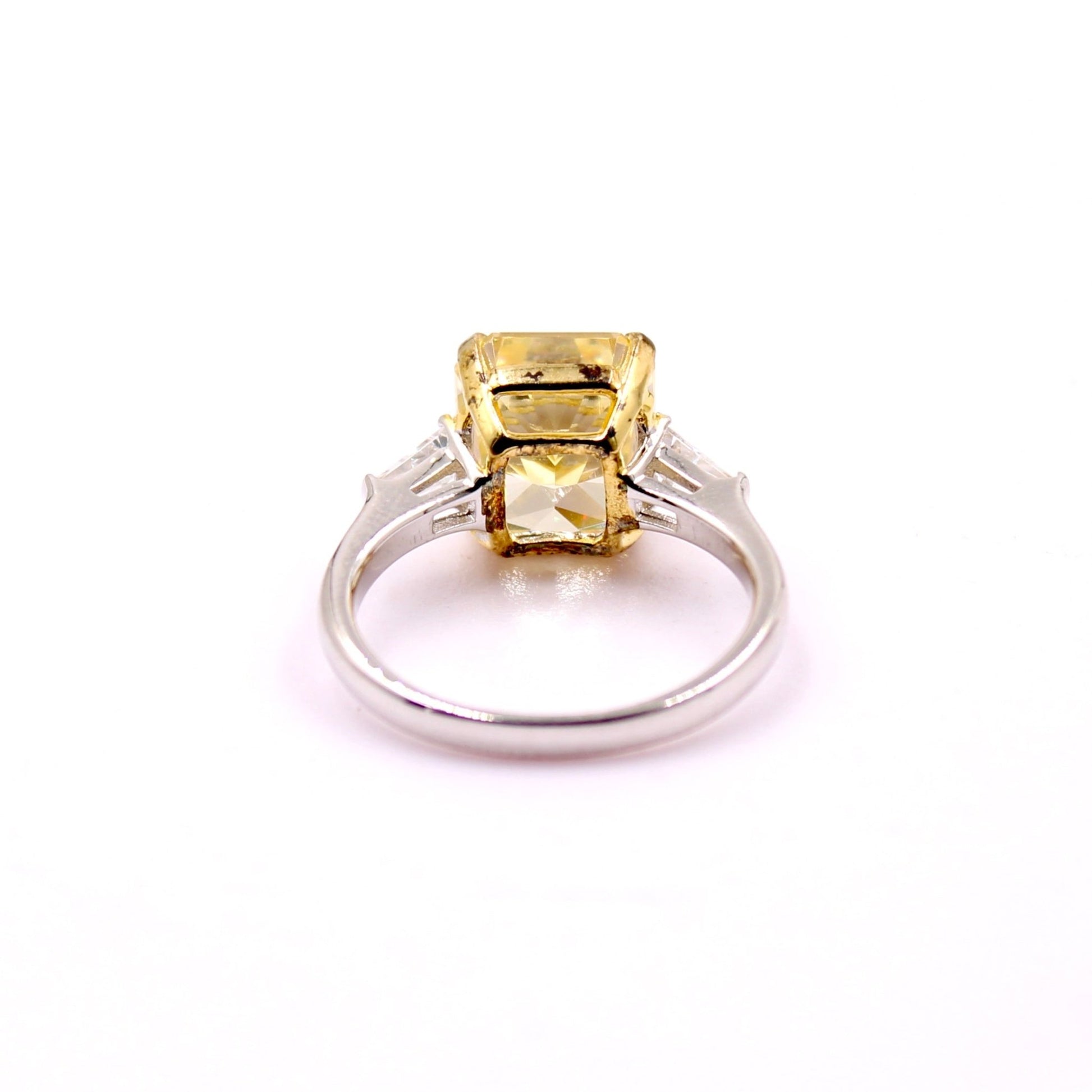 Yellow Cubic Zircon Ring - Taj Mahal Gems