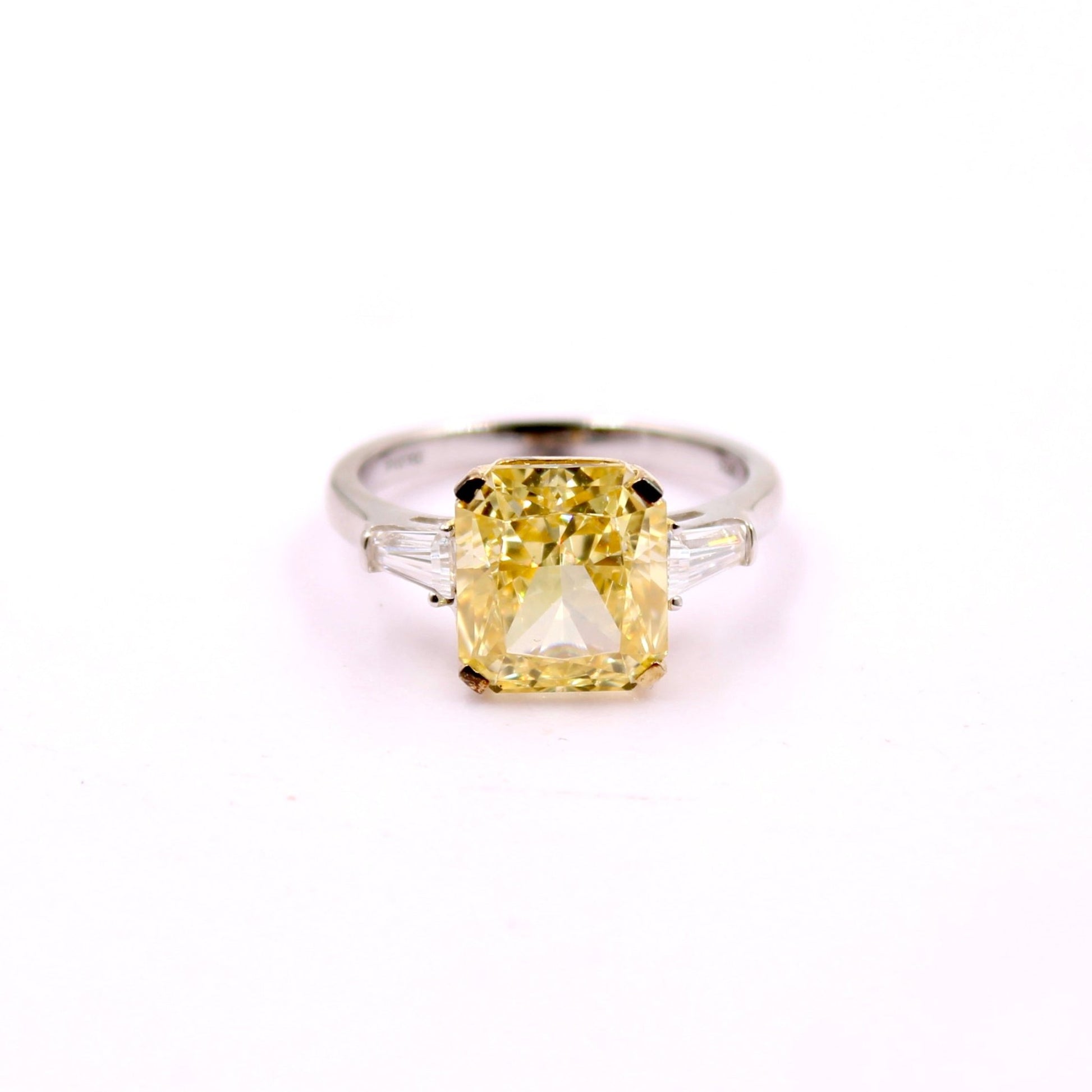 Yellow Cubic Zircon Ring - Taj Mahal Gems