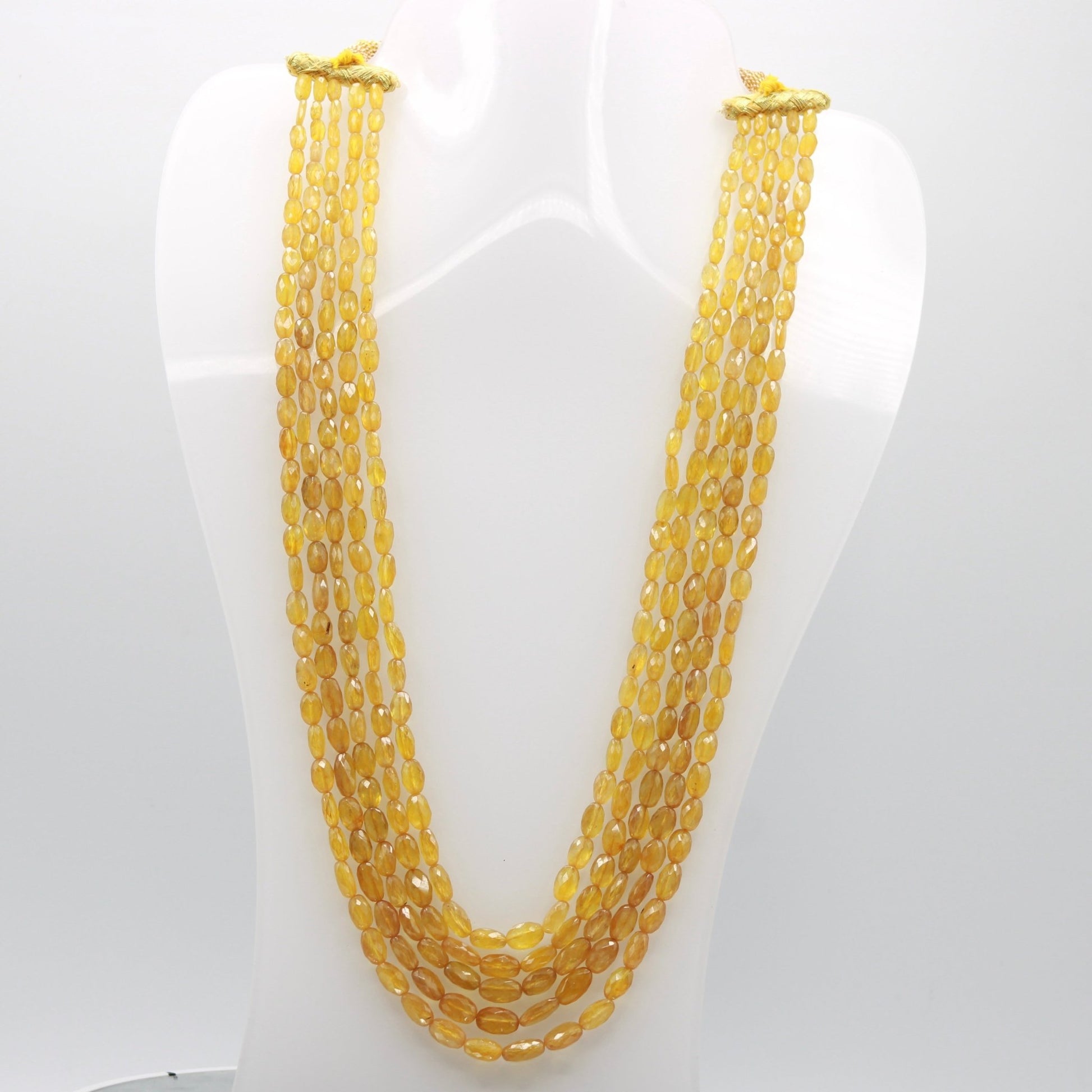 Yellow Sapphire Necklace - Taj Mahal Gems