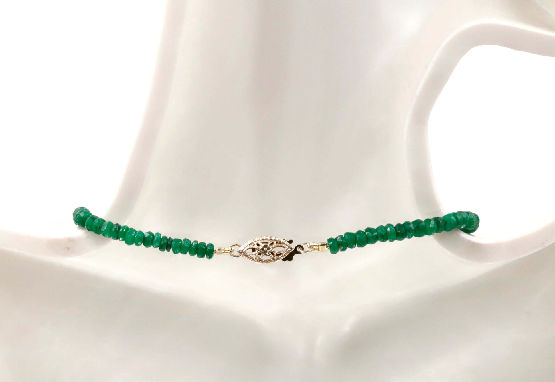 14KY Natural Corundum Necklace - Taj Mahal Gems