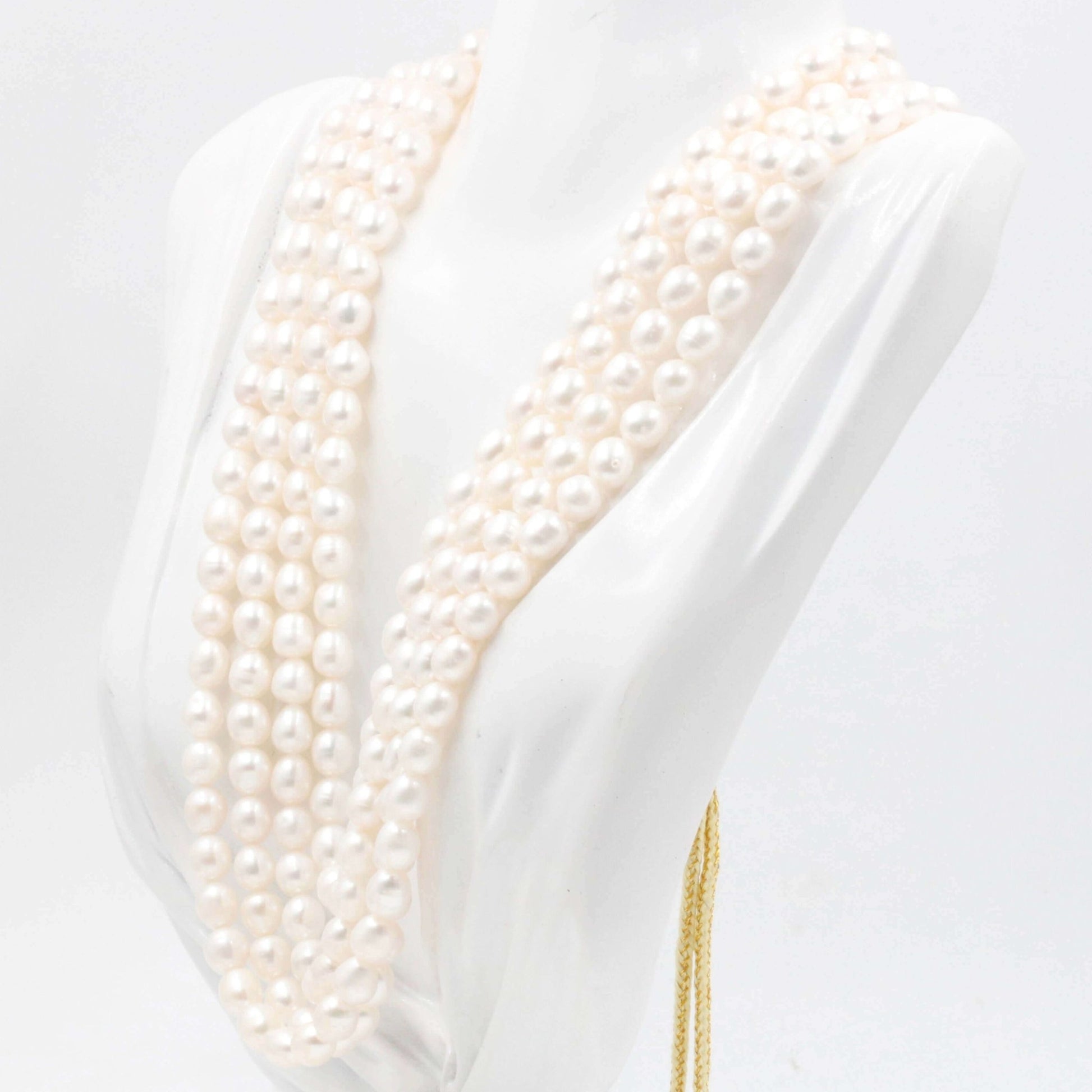 Cultured Pearl Beaded Necklace - Taj Mahal Gems