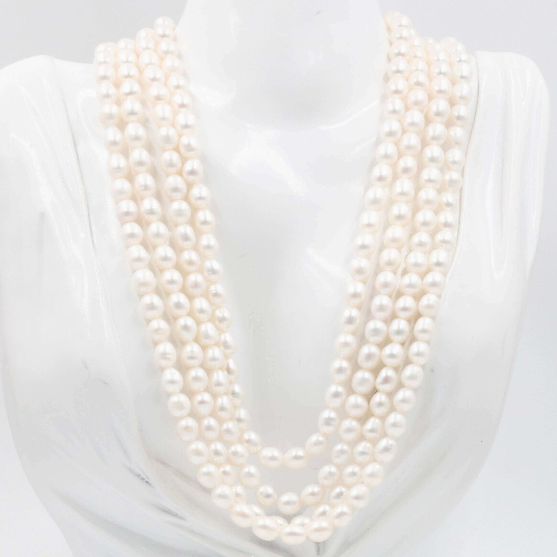 Cultured Pearl Beaded Necklace - Taj Mahal Gems
