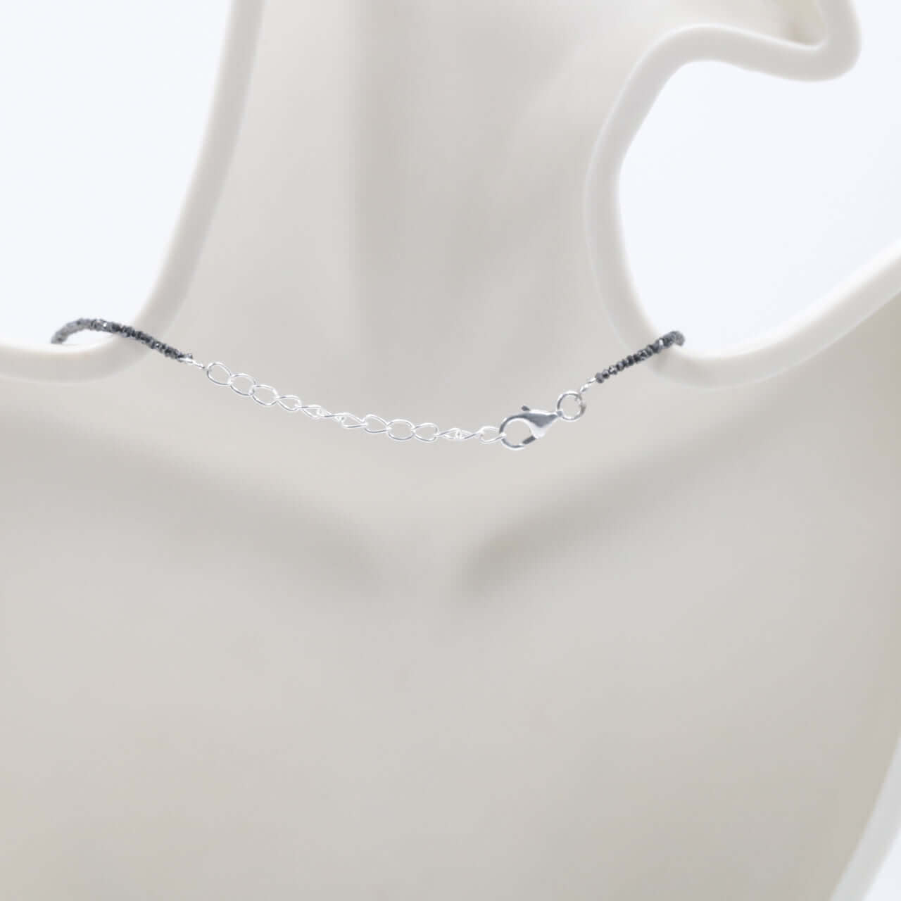 Elegant Black Diamond Beads Necklace - Taj Mahal Gems