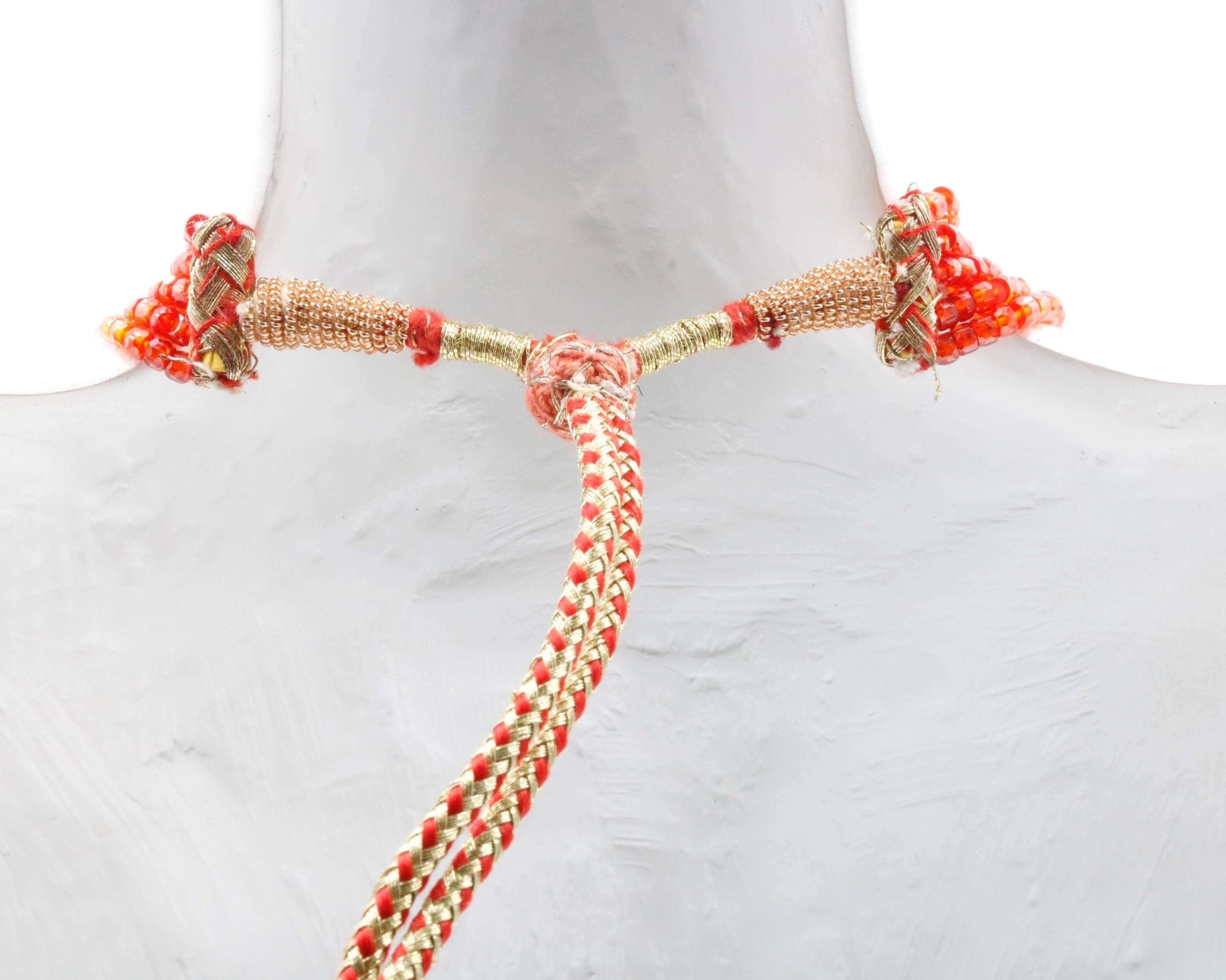 Multi - Color CZ Beaded Necklace - Taj Mahal Gems