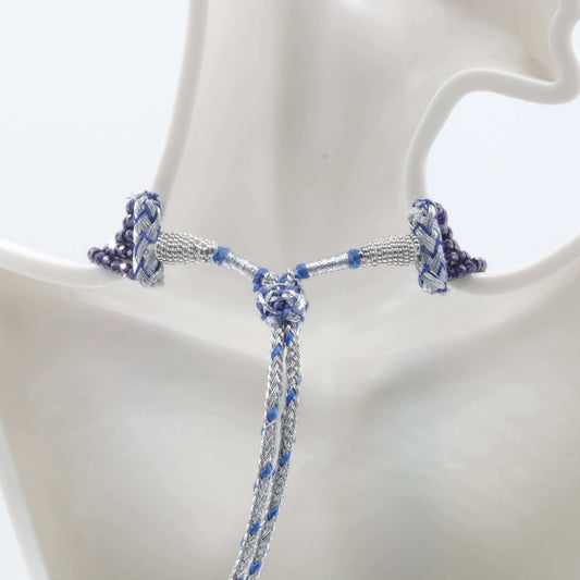 Multi - Color CZ Beaded Necklace - Taj Mahal Gems