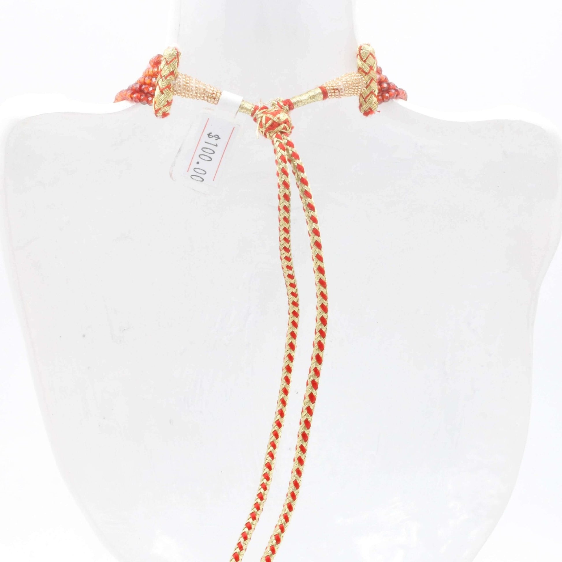 Multi - Color CZ Beaded Necklace - Taj Mahal Gems