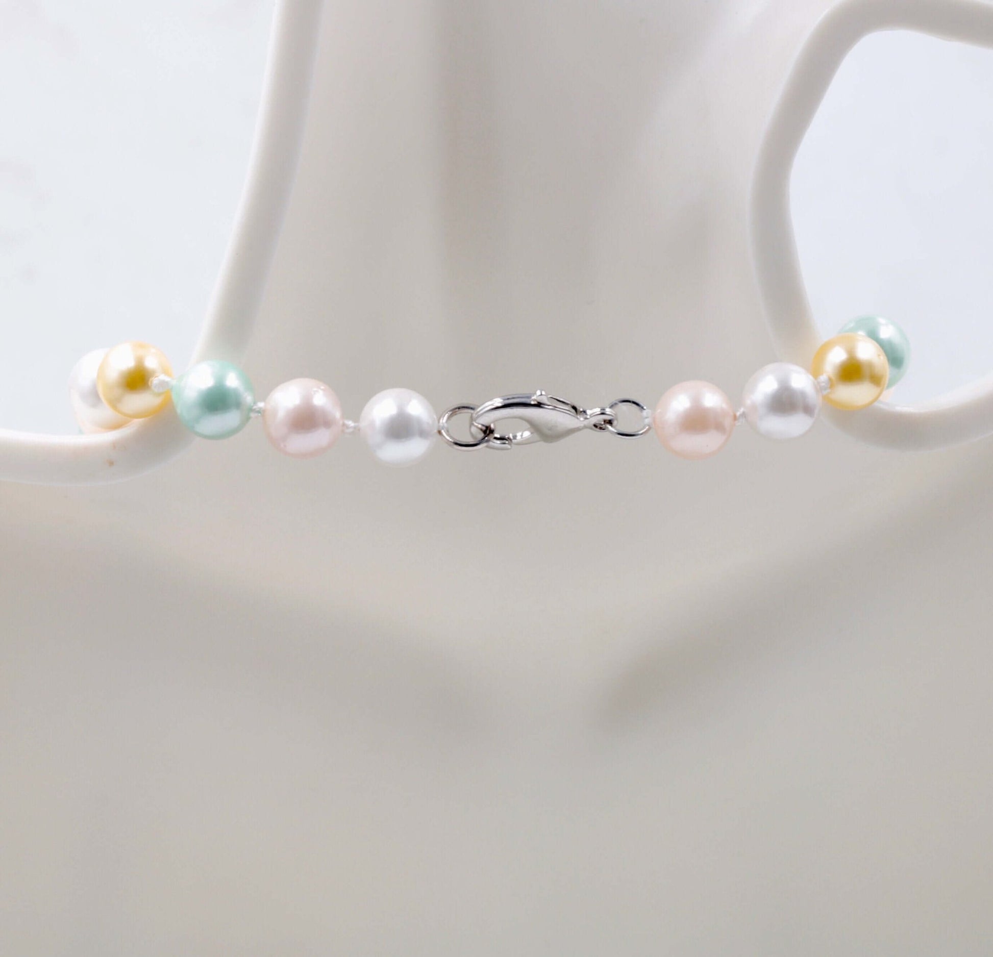 Multi - Color Shell Pearl Necklace Sets - Taj Mahal Gems