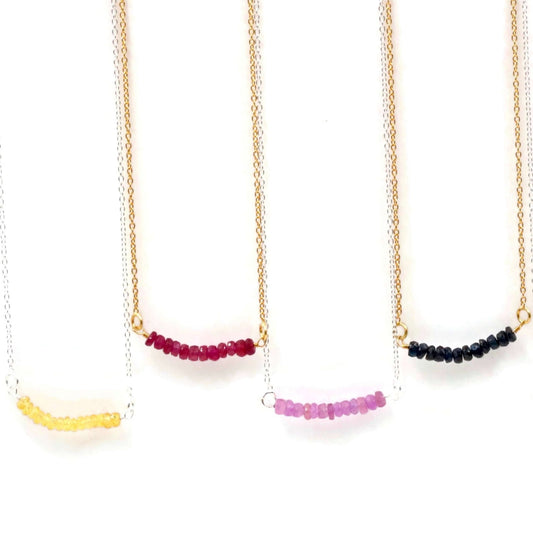Multi Color Stones Optional Necklace - Taj Mahal Gems