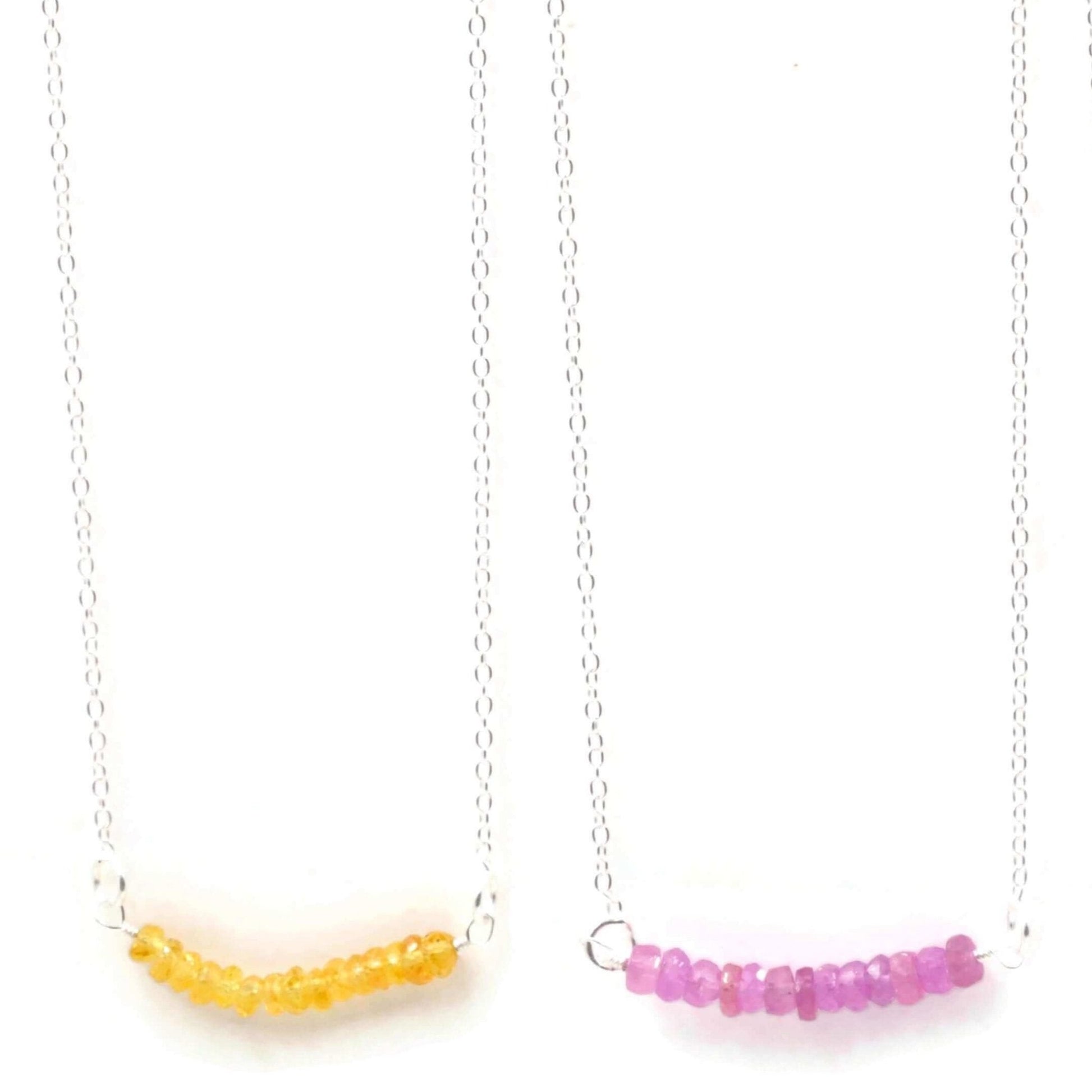 Multi Color Stones Optional Necklace - Taj Mahal Gems