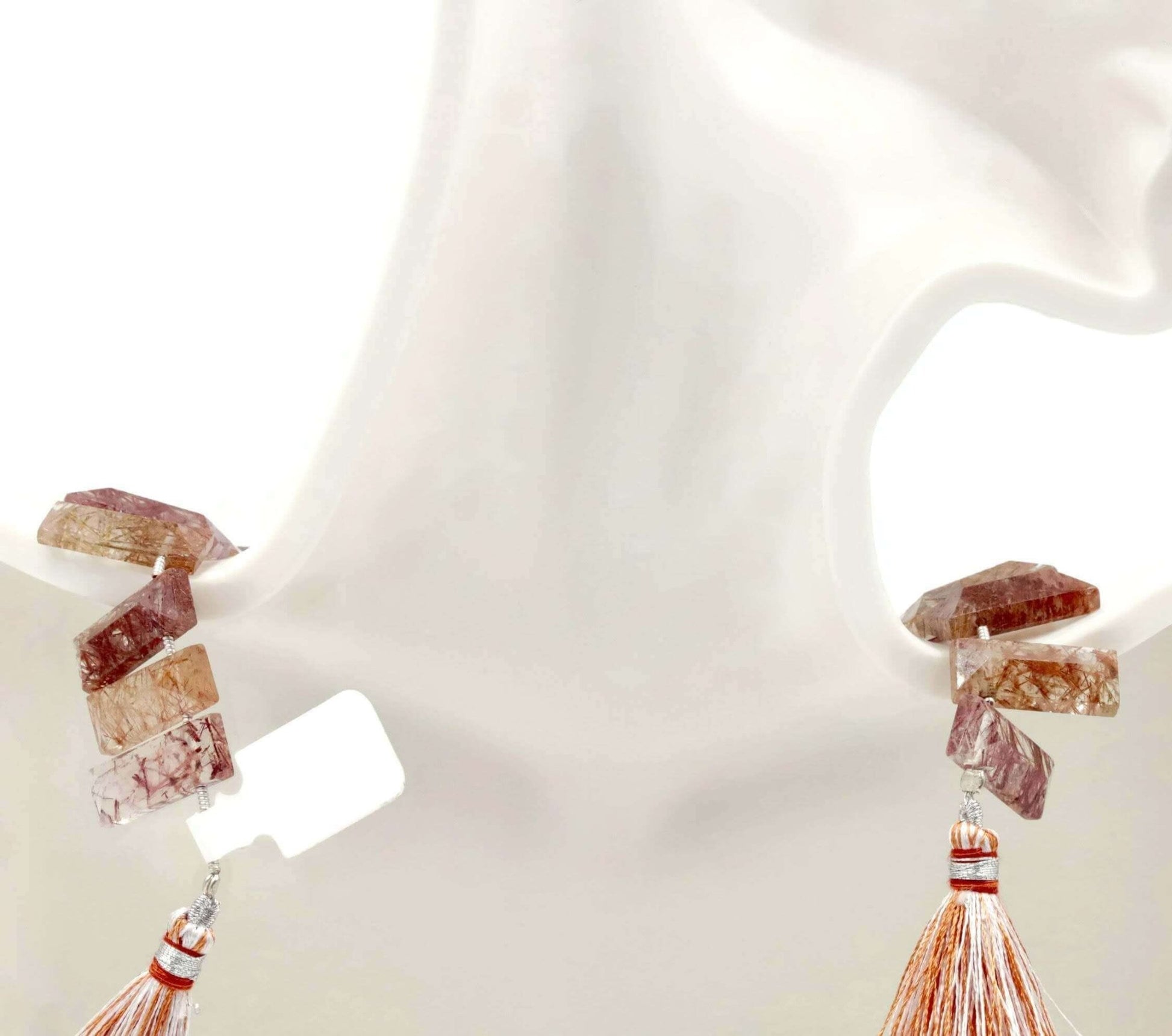 Multi - Colored Rutile Beads Strand - Taj Mahal Gems