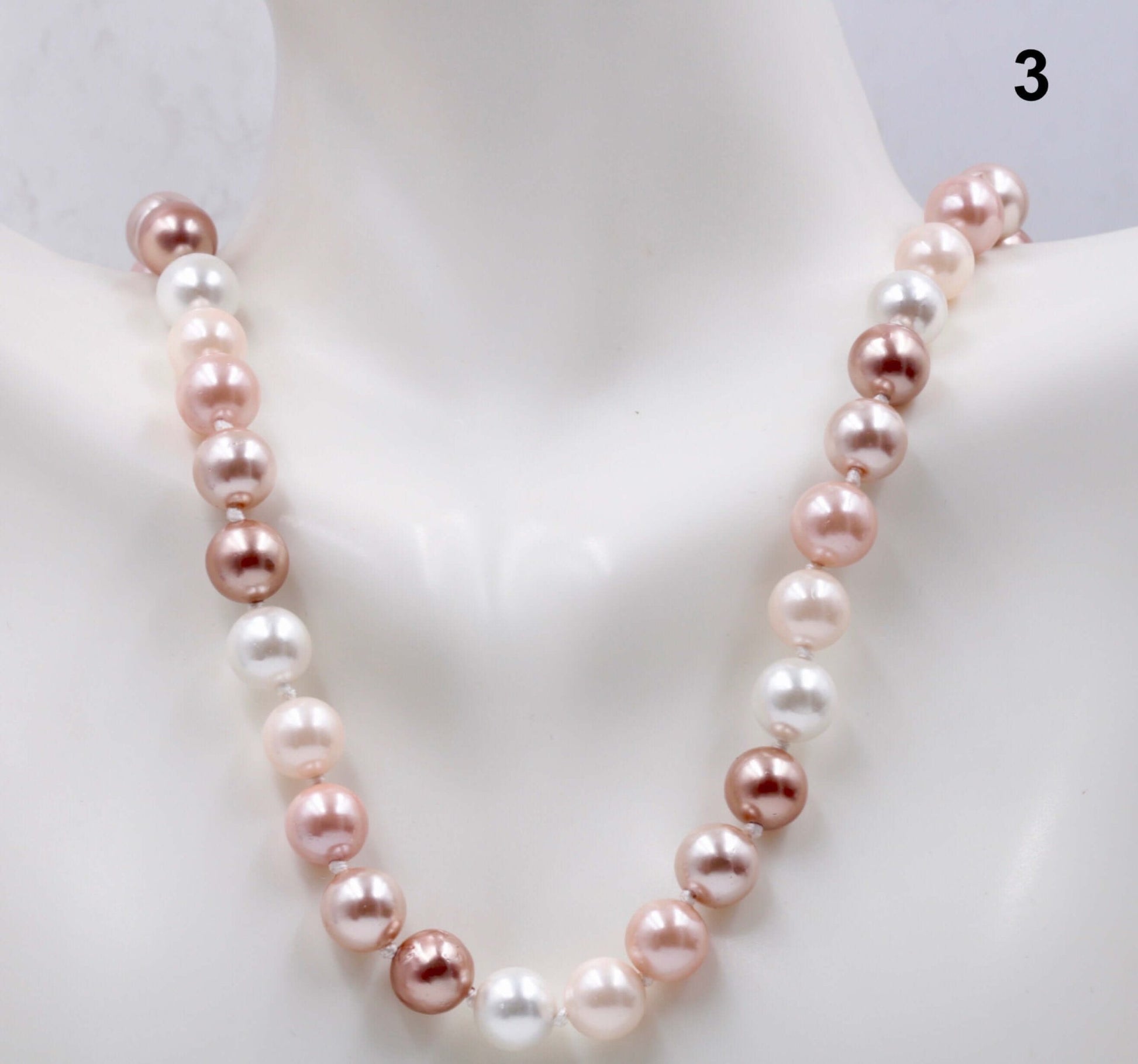 Multi - Colored Shell Pearl Necklace - Taj Mahal Gems