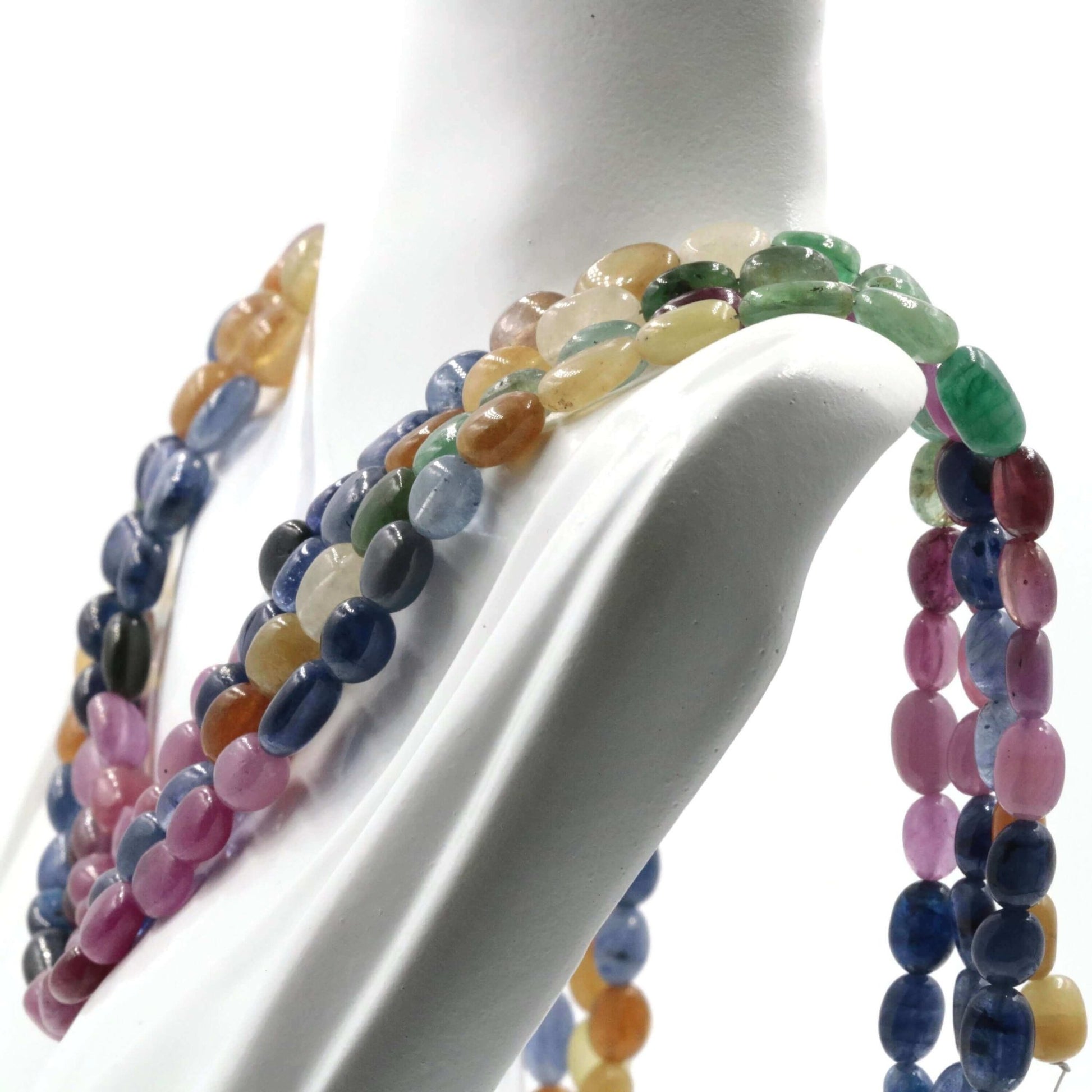 Multi Gemstone Beaded Strand - Taj Mahal Gems