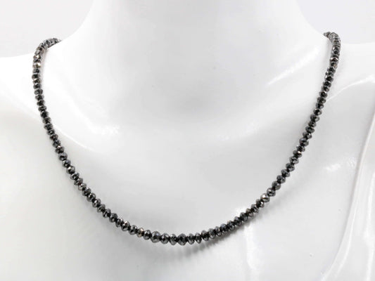 Natural Black Diamond Strand (20+cts) - Taj Mahal Gems