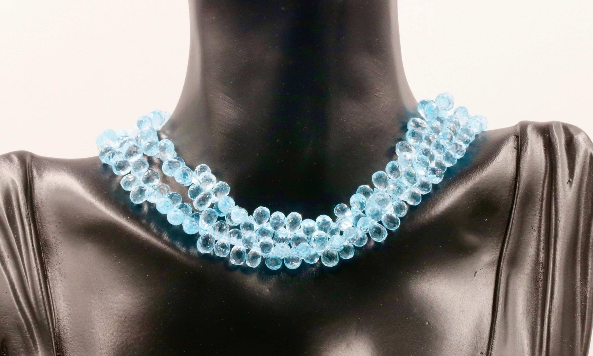 Natural Blue Topaz Beads - Taj Mahal Gems