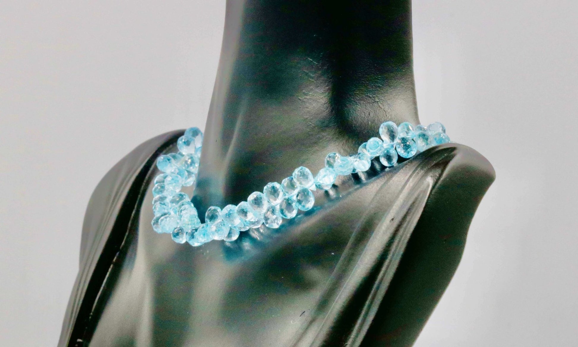 Natural Blue Topaz Beads - Taj Mahal Gems