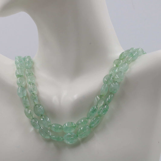 Natural Columbian Emerald Beaded Necklace - Taj Mahal Gems