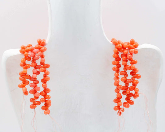 Natural Coral Bead Strands - Taj Mahal Gems