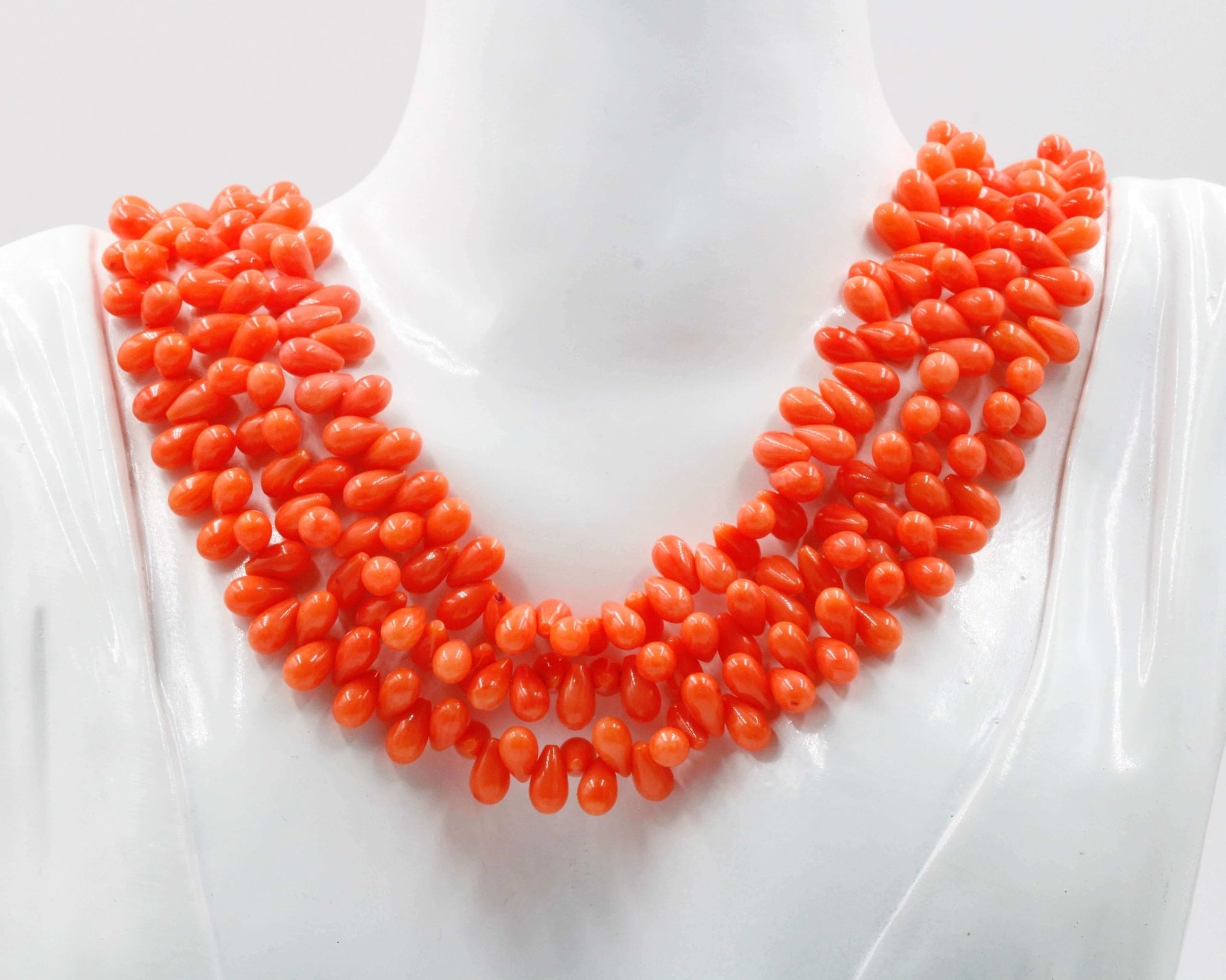 Natural Coral Bead Strands - Taj Mahal Gems