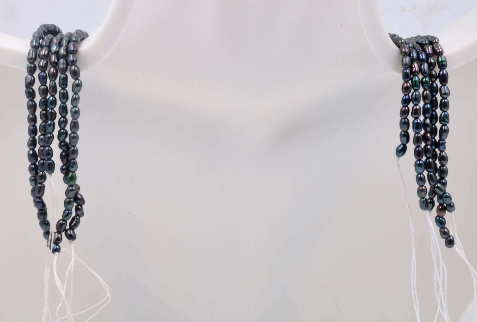 Natural Cultured Black Freshwater Pearl Beads Strand - Taj Mahal Gems