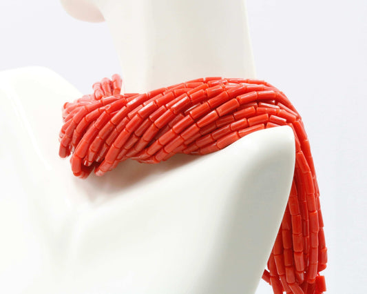 Natural Italian Coral Beads Strands - Taj Mahal Gems