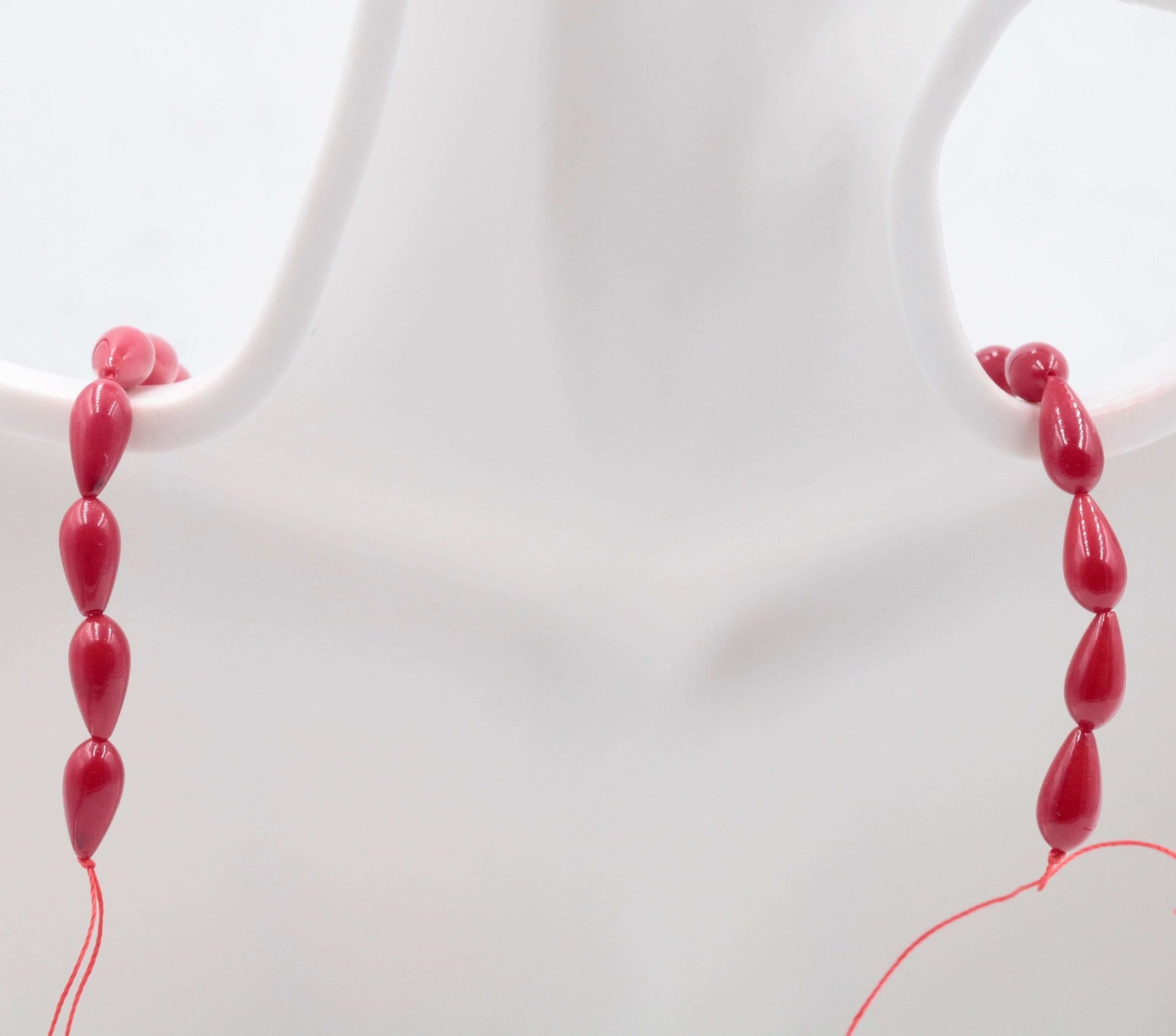Natural Red Coral Beads Strand - Taj Mahal Gems