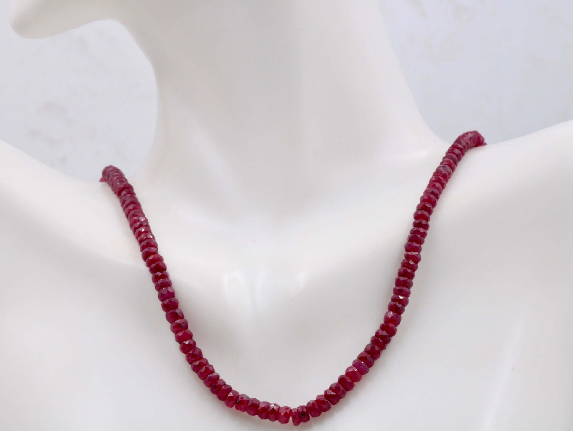 Natural Ruby Beads Strand - Taj Mahal Gems