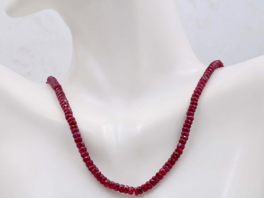 Natural Ruby Beads Strand - Taj Mahal Gems