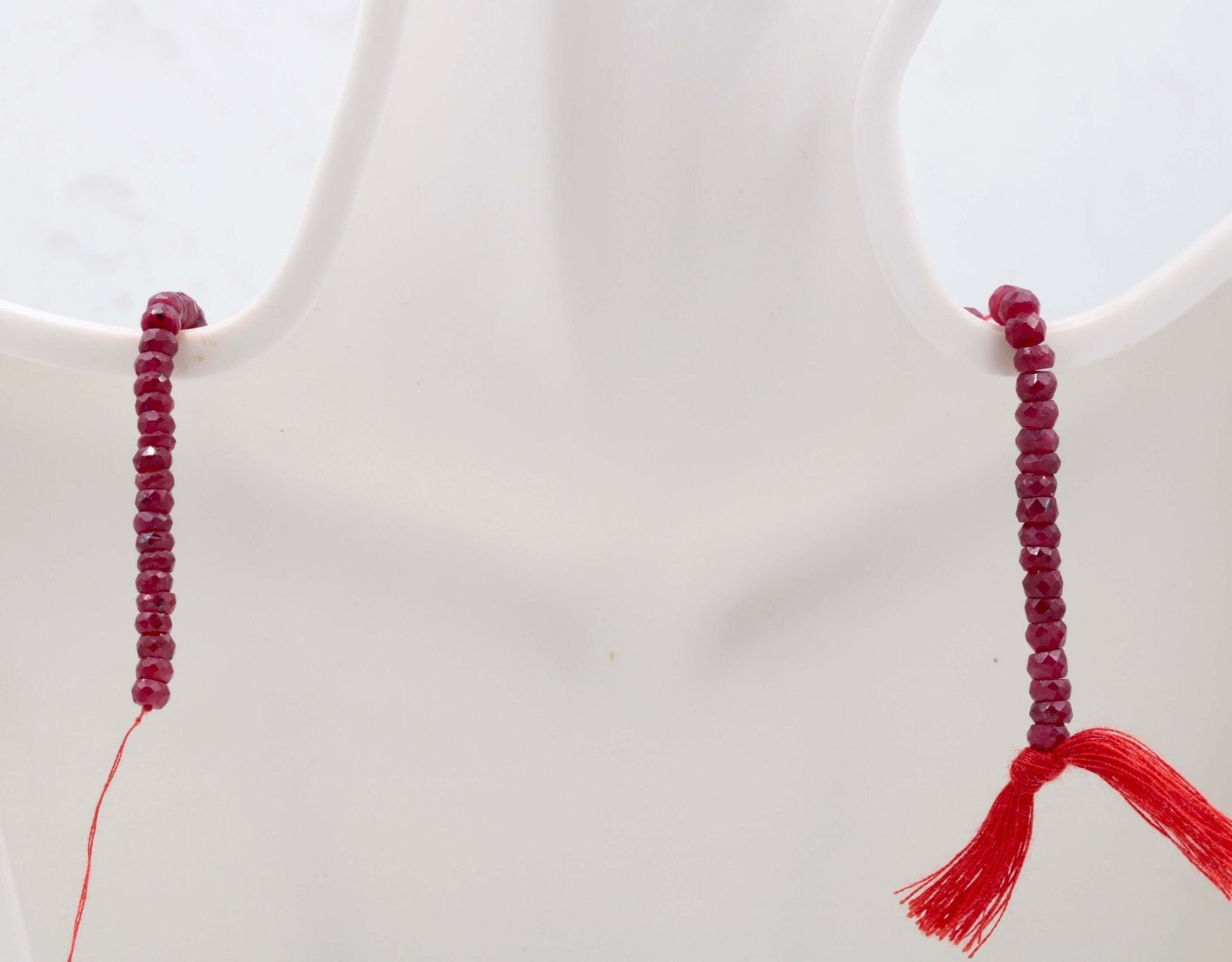 Natural Ruby Beads Strand - Taj Mahal Gems