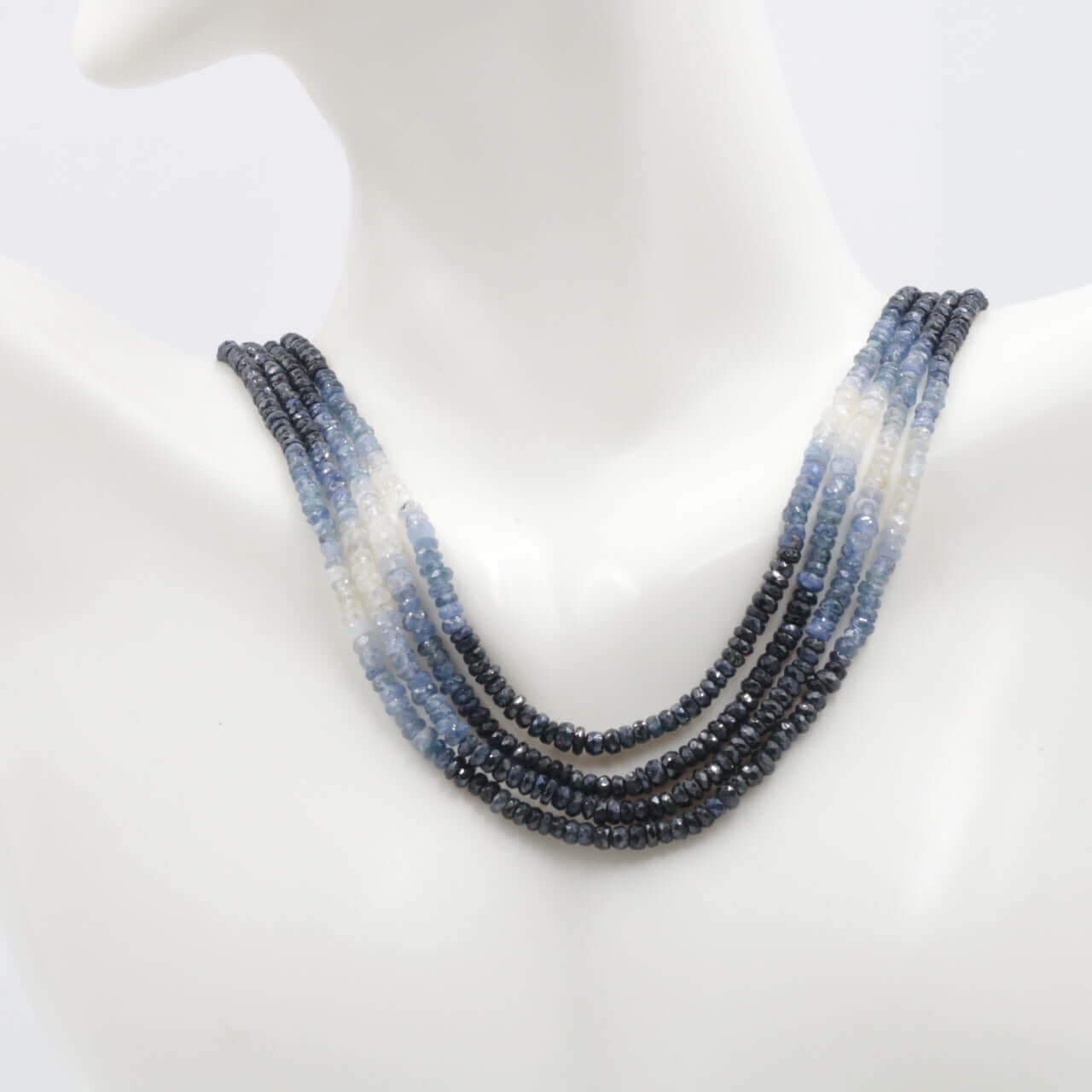 Natural Sapphire Beaded Necklace - Taj Mahal Gems