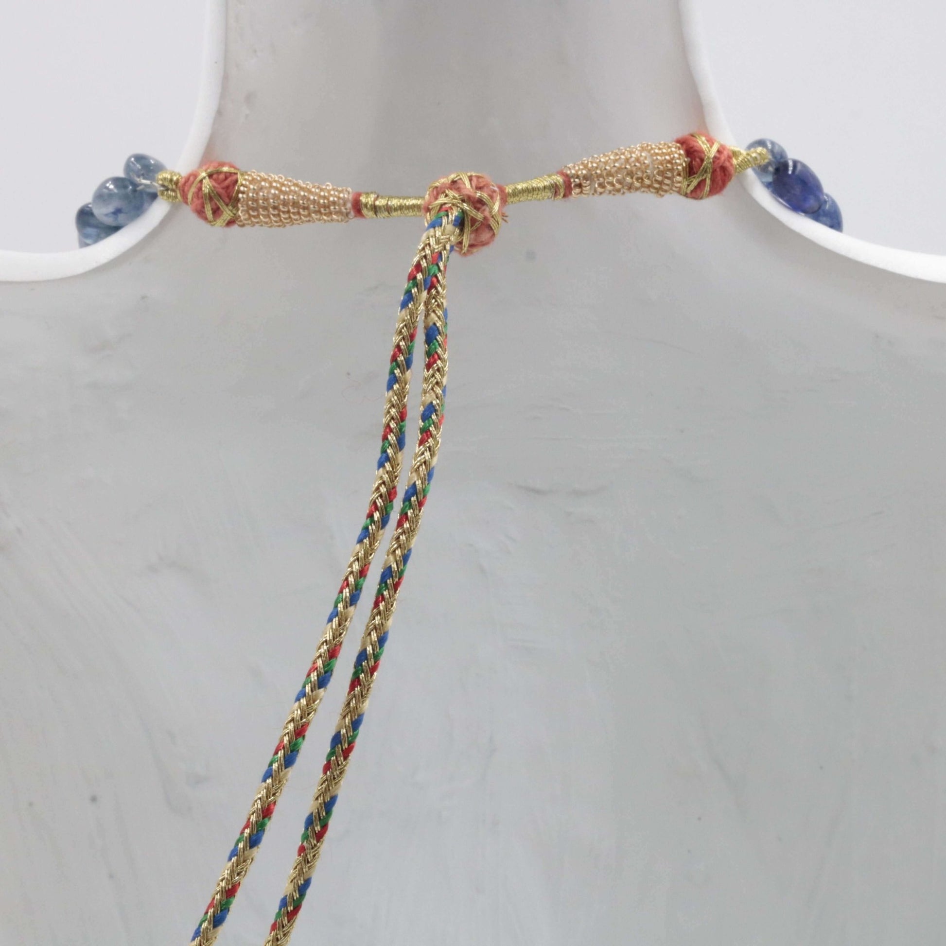 Natural Sapphire Ruby Beaded Necklace - Taj Mahal Gems