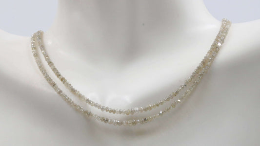 Natural White Diamond Strand - Taj Mahal Gems