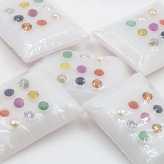 Navratna Gemstone loose stones - Taj Mahal Gems