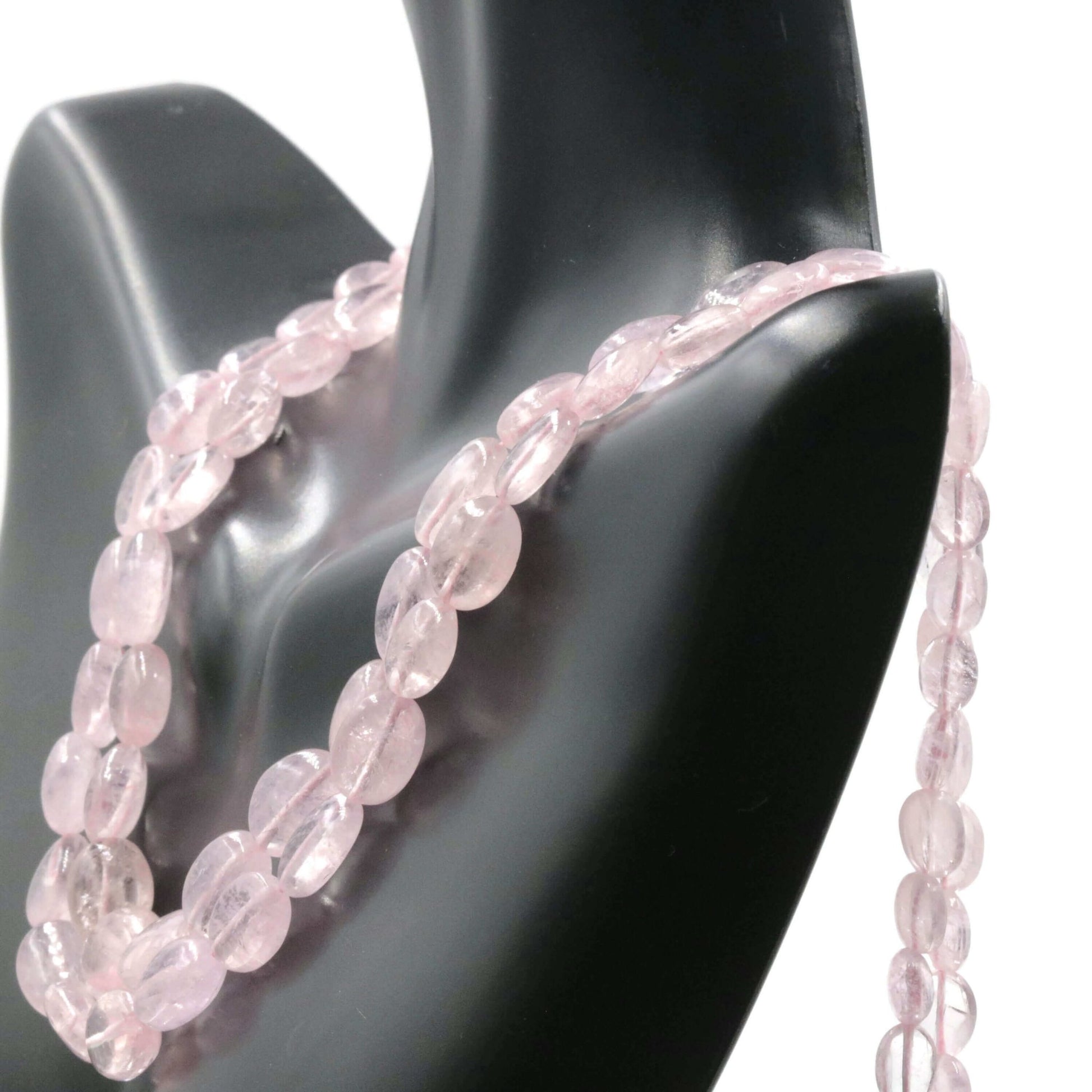 Pink Morganite Beaded Necklace - Taj Mahal Gems