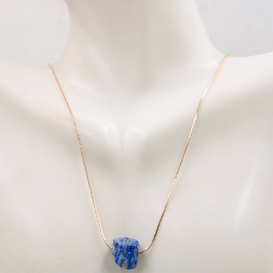 Single Color Raw Crystal Necklace - Taj Mahal Gems