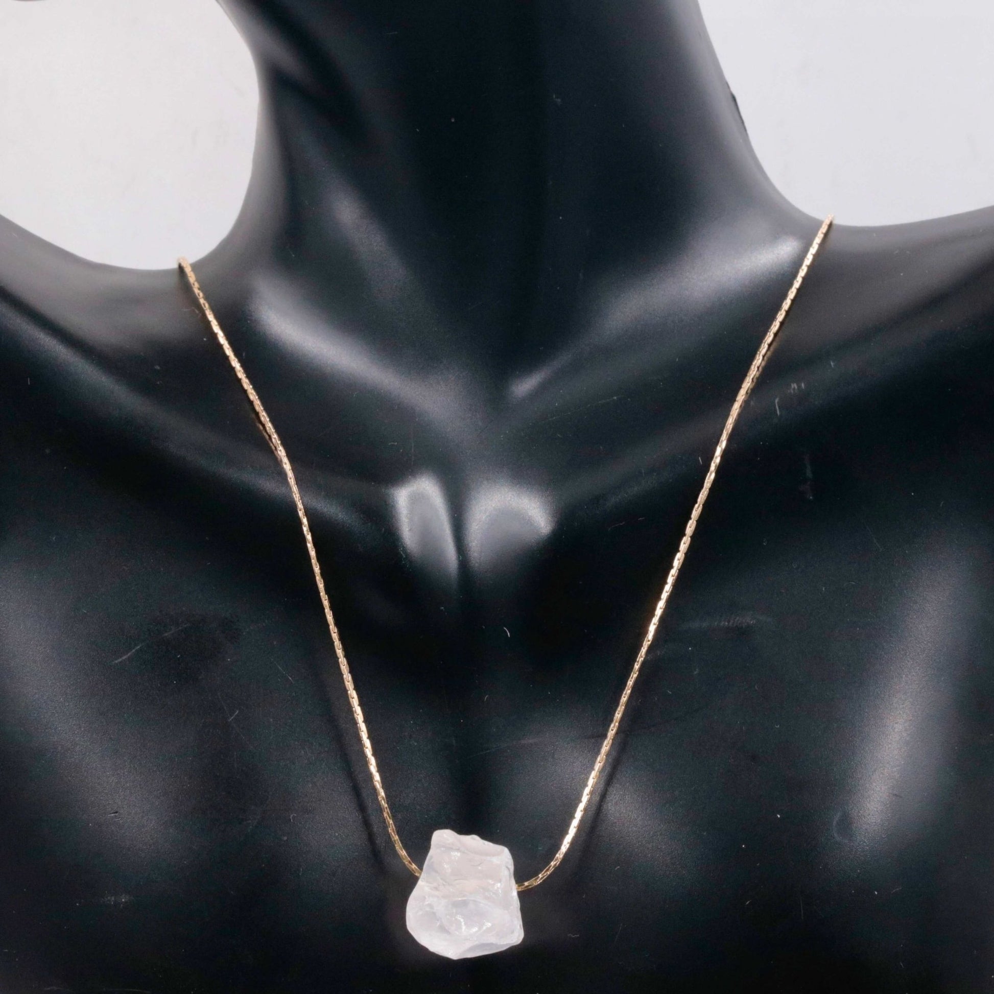 Single Color Raw Crystal Necklace - Taj Mahal Gems