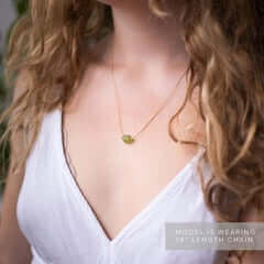 Single Color Raw Crystal Necklace - Taj Mahal Gems