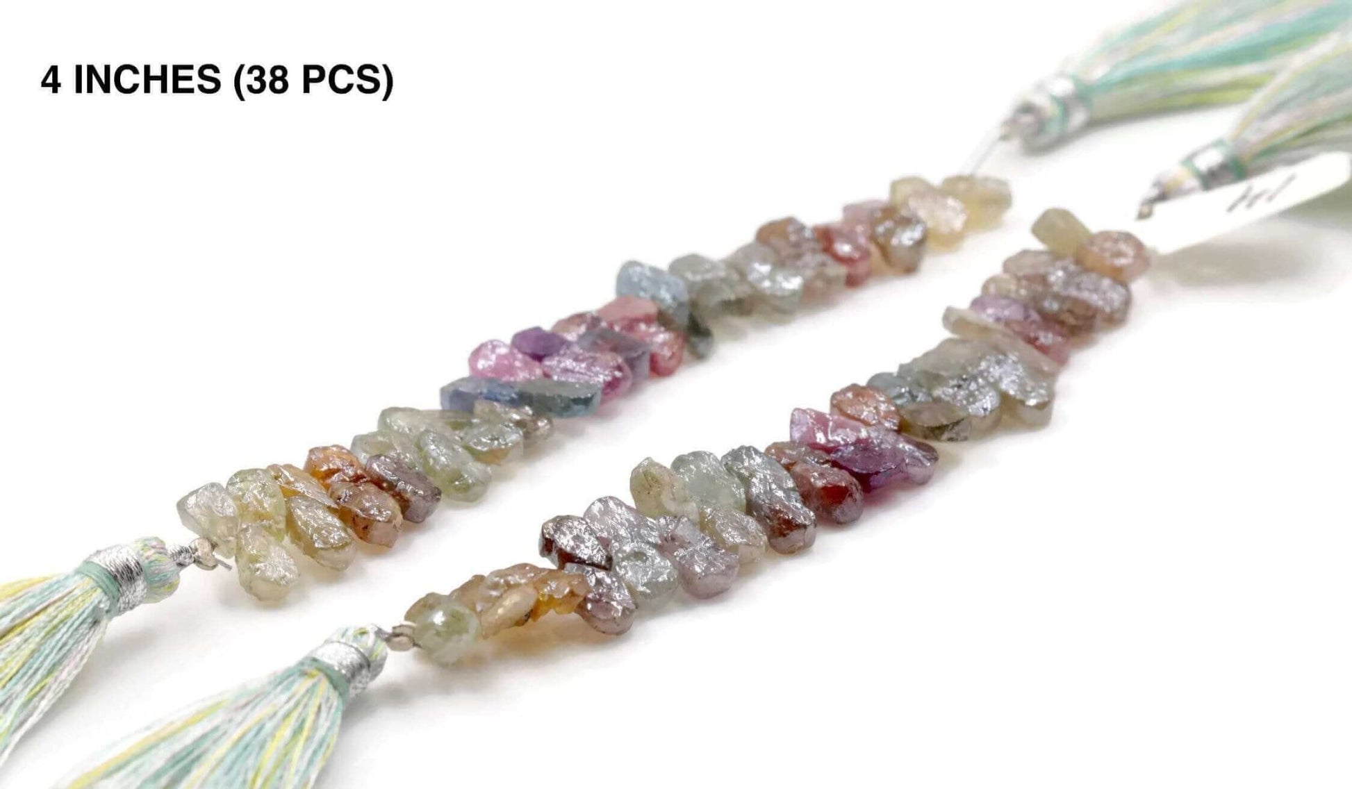 Umba Multi Color Sapphire Beads Strand - Taj Mahal Gems