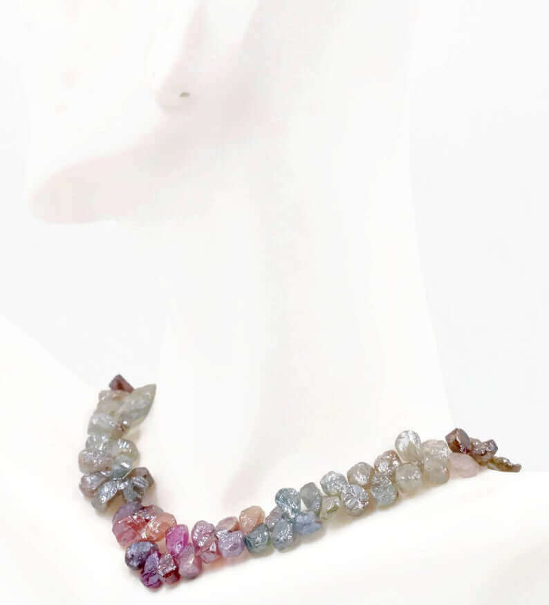 Umba Multi Color Sapphire Beads Strand - Taj Mahal Gems