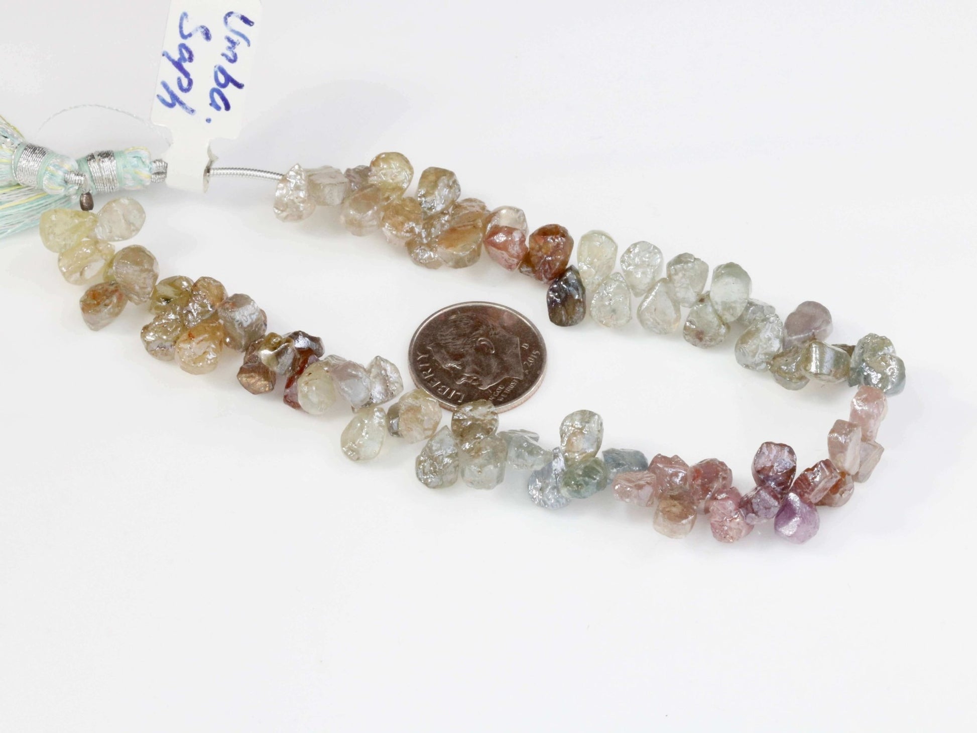 Umba Multi Color Sapphire Beads Strand - Taj Mahal Gems